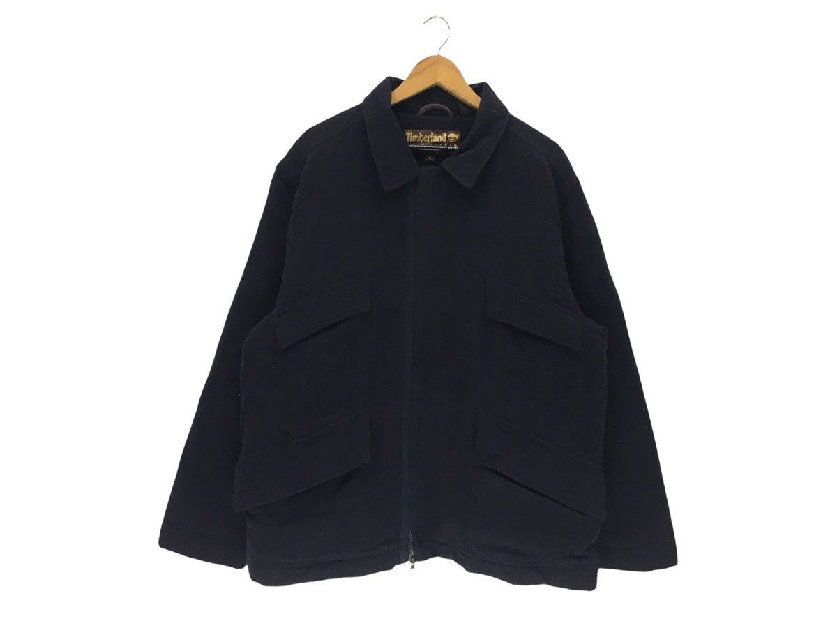 Timberland × Vintage Vintage Timberland Small Logo Wool Jacket Size US L / EU 52-54 / 3 - 1 Thumbnail