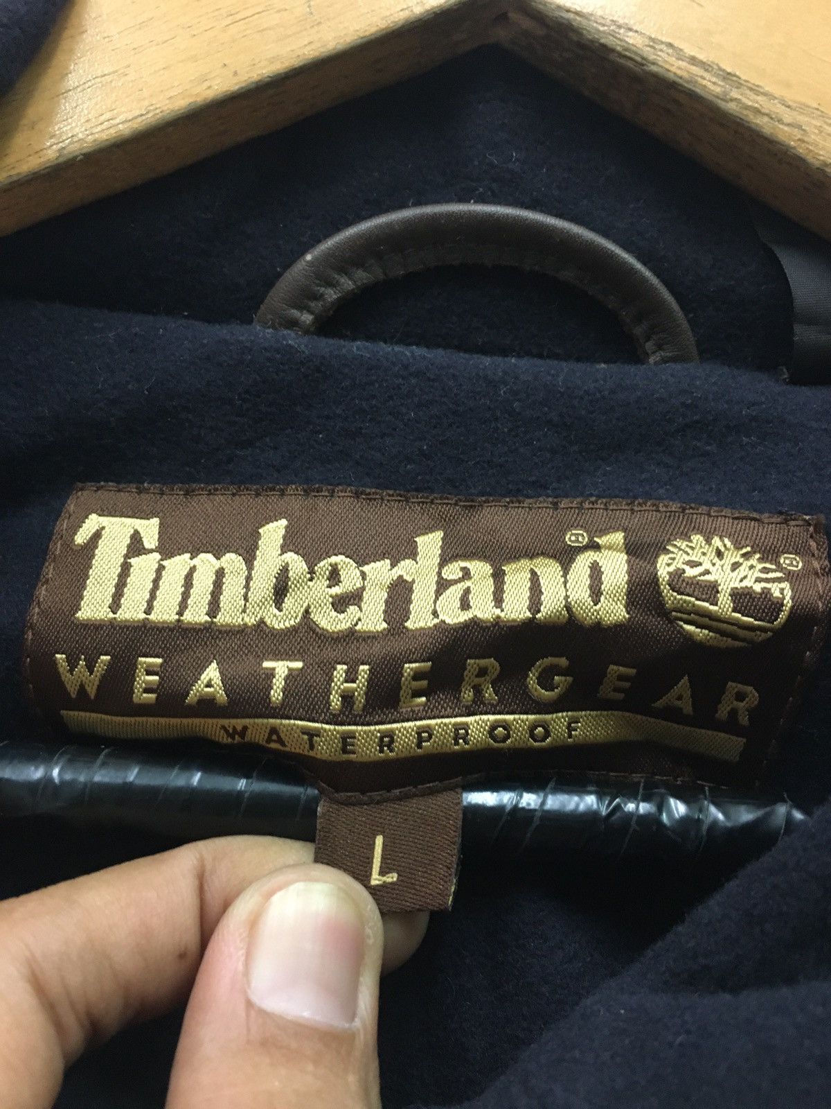 Timberland × Vintage Vintage Timberland Small Logo Wool Jacket Size US L / EU 52-54 / 3 - 9 Thumbnail