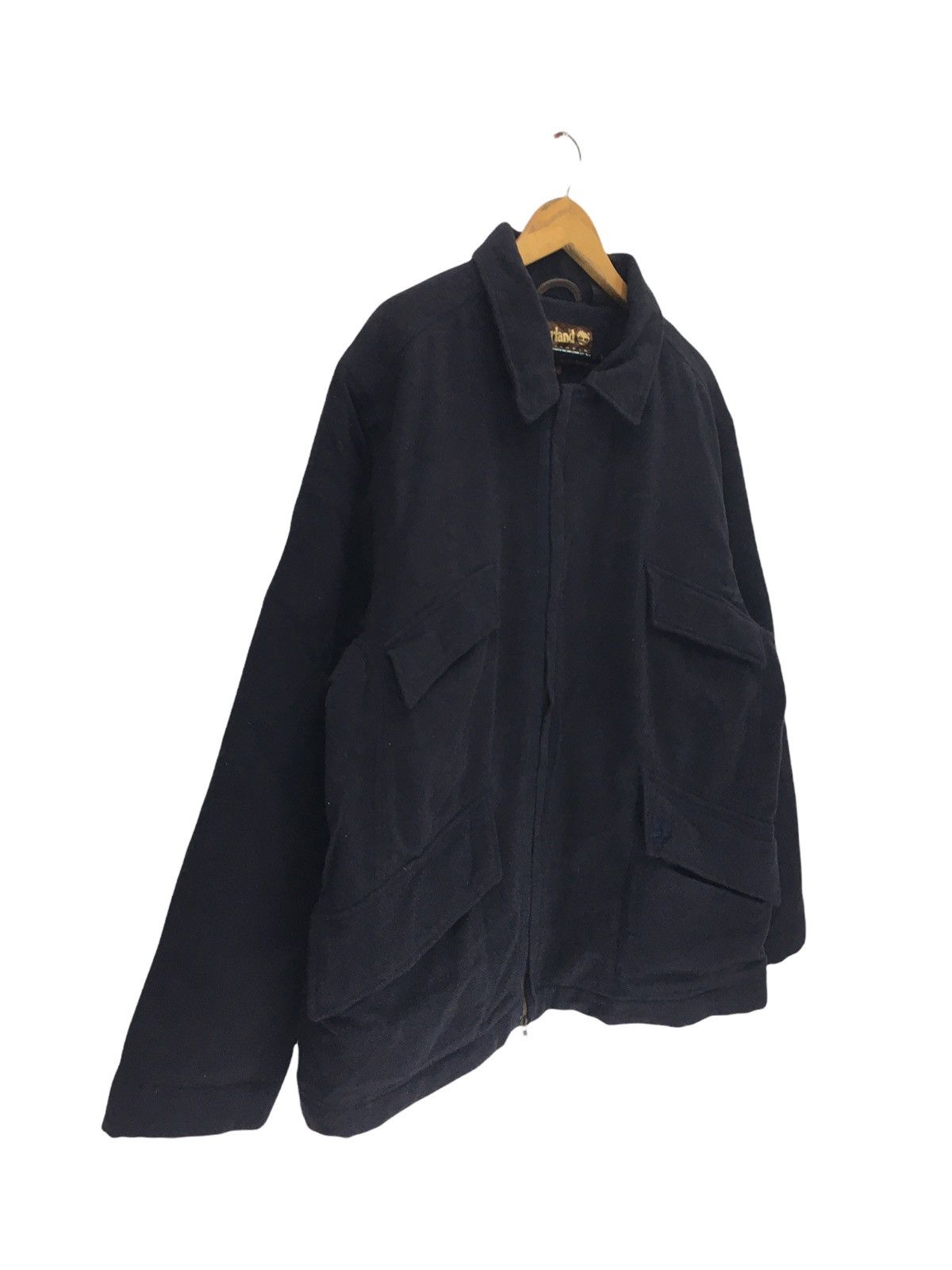 Timberland × Vintage Vintage Timberland Small Logo Wool Jacket Size US L / EU 52-54 / 3 - 5 Thumbnail