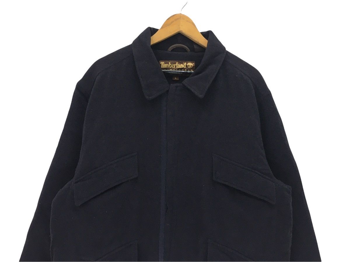 Timberland × Vintage Vintage Timberland Small Logo Wool Jacket Size US L / EU 52-54 / 3 - 2 Thumbnail