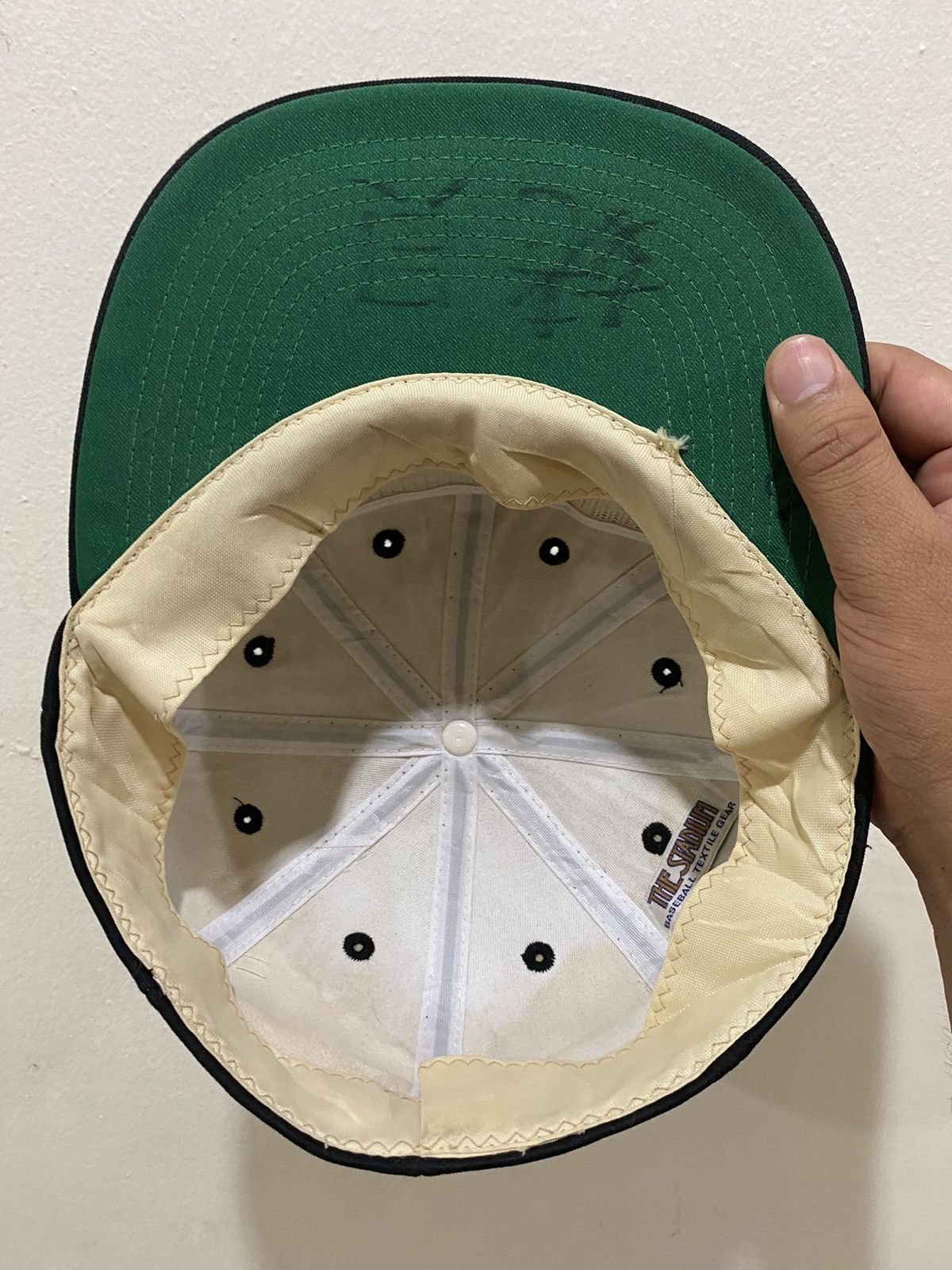 Japanese Brand 🔥Vintage🔥 “M” Japanese Baseball Team Hat Size ONE SIZE - 7 Thumbnail