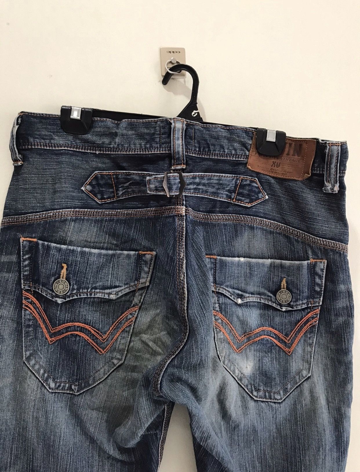 Edwin JapaneseBrand Edwin Distressed Buckle Flared denim jeans Size US 36 / EU 52 - 3 Thumbnail