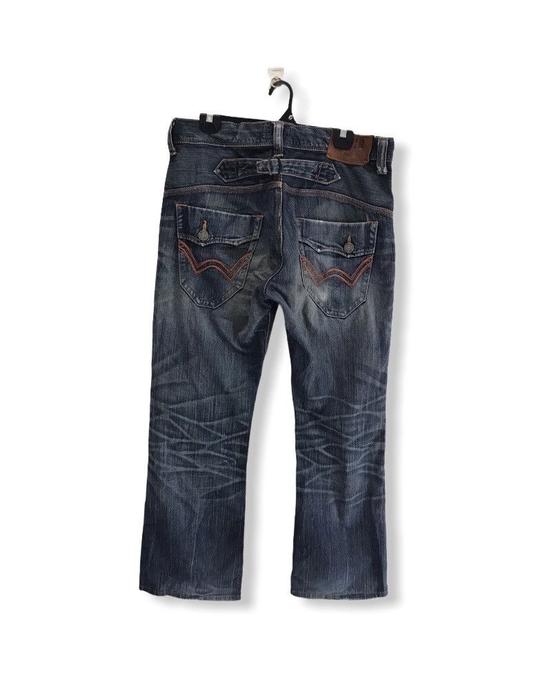 Edwin JapaneseBrand Edwin Distressed Buckle Flared denim jeans Size US 36 / EU 52 - 2 Thumbnail