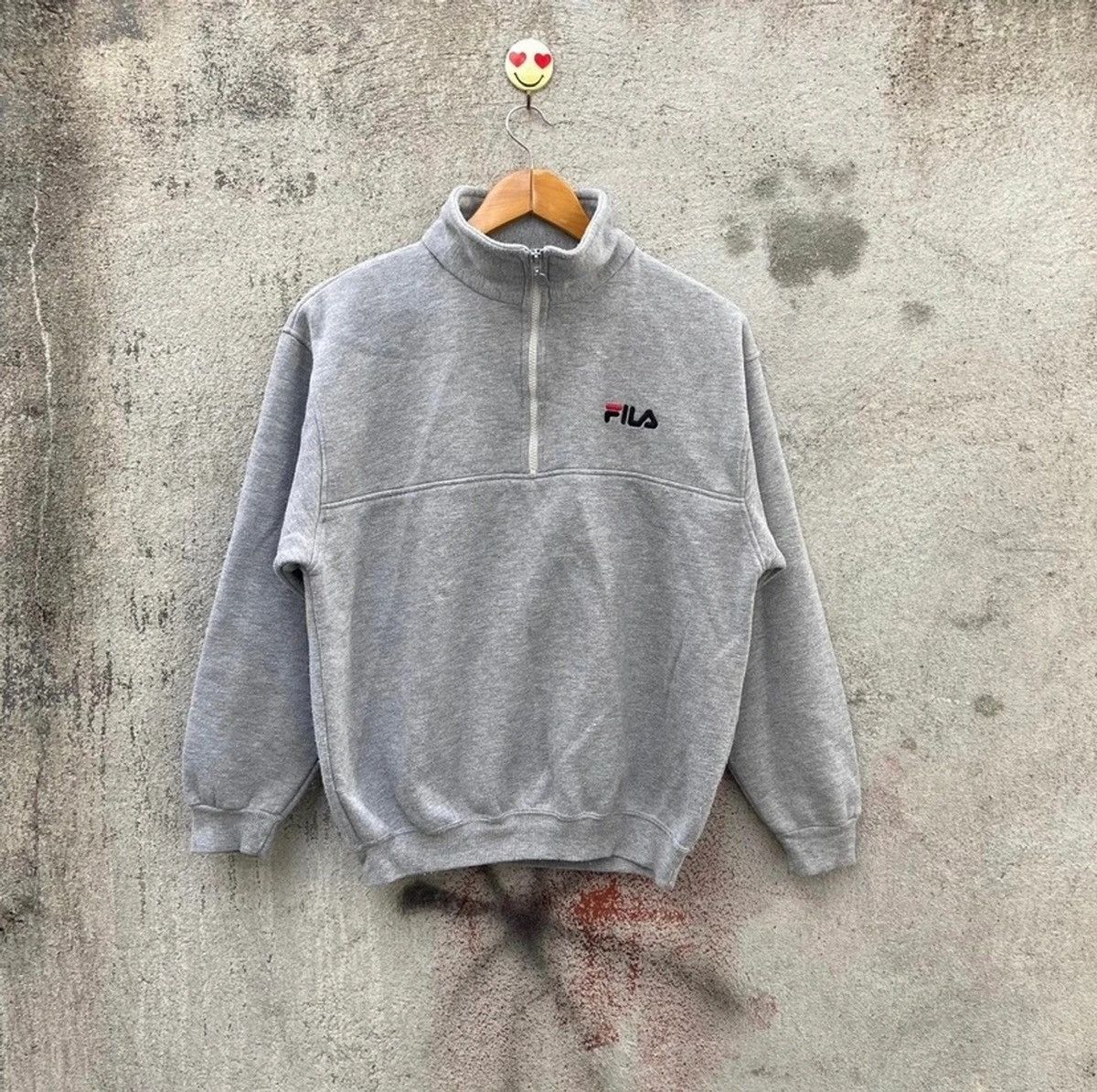 Fila Vintage 90s Fila Sweatshirt half zipper Size US M / EU 48-50 / 2 - 1 Thumbnail