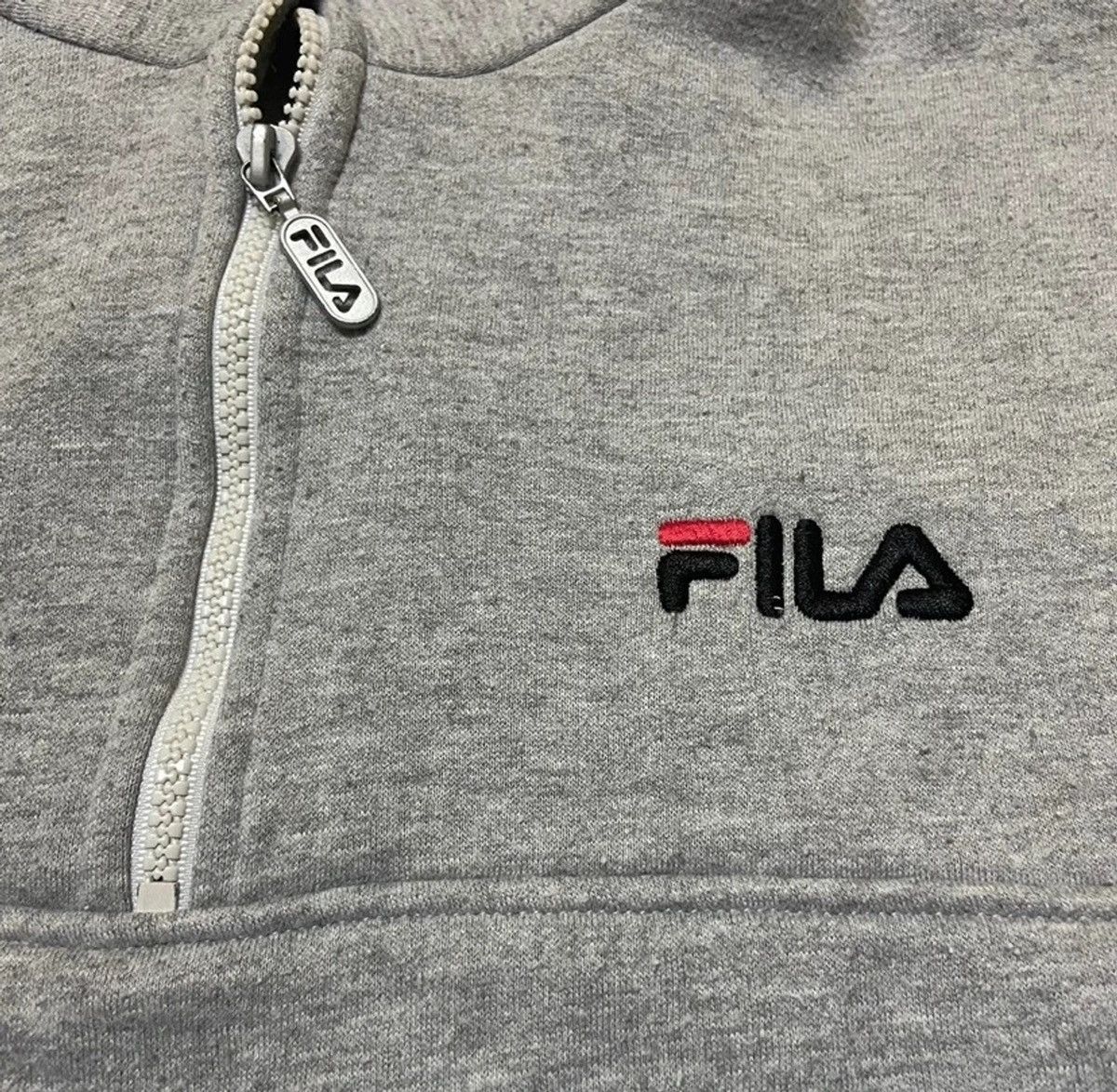 Fila Vintage 90s Fila Sweatshirt half zipper Size US M / EU 48-50 / 2 - 2 Thumbnail