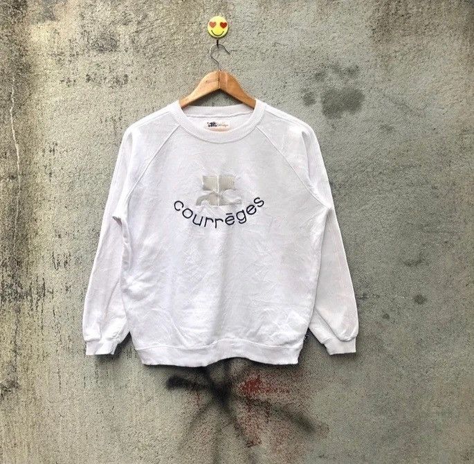 Courreges Vintage 90s courreges paris sweatshirt big logo Size US M / EU 48-50 / 2 - 1 Thumbnail