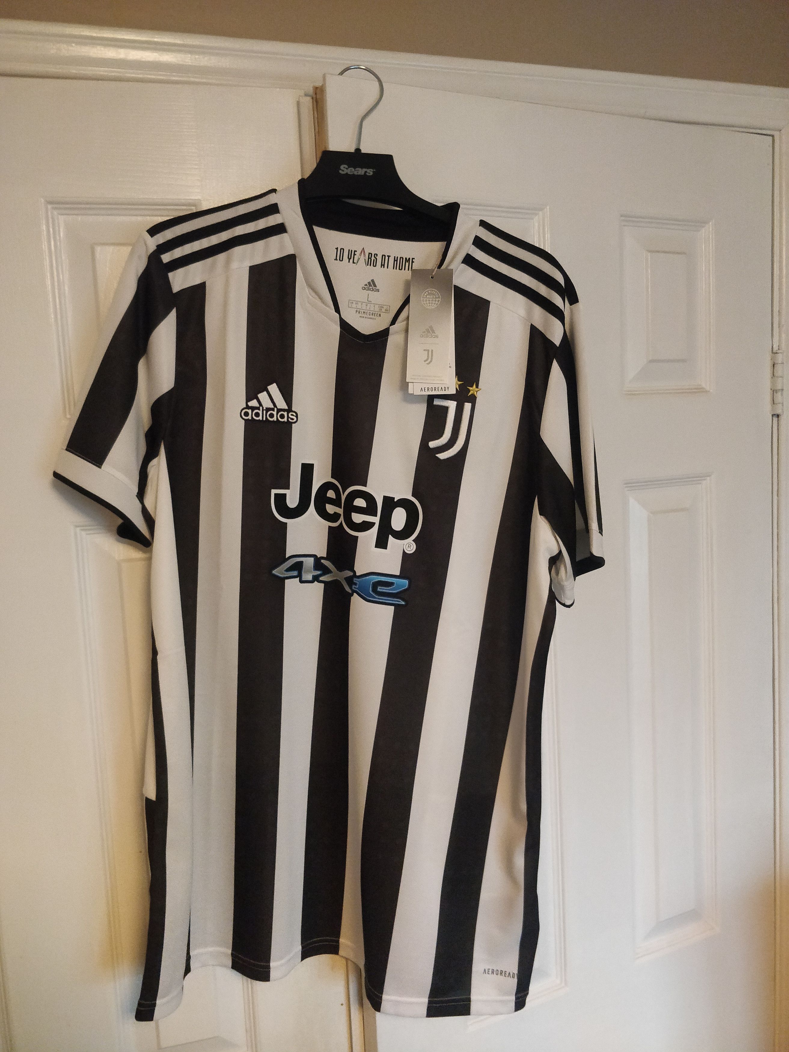 Adidas Juventus BNWT 2021 Home Jersey Adidas Size US L / EU 52-54 / 3 - 1 Thumbnail