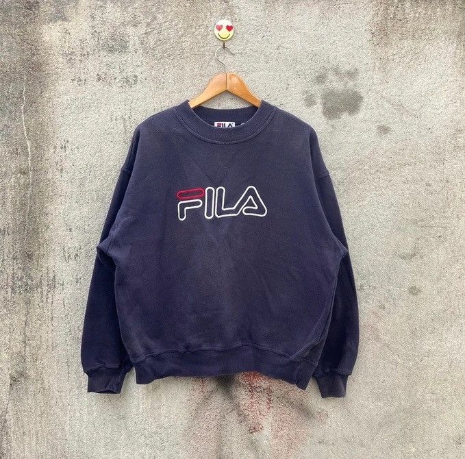 Fila Vintage 90s fila sweatshirt big logo Size US XL / EU 56 / 4 - 1 Thumbnail