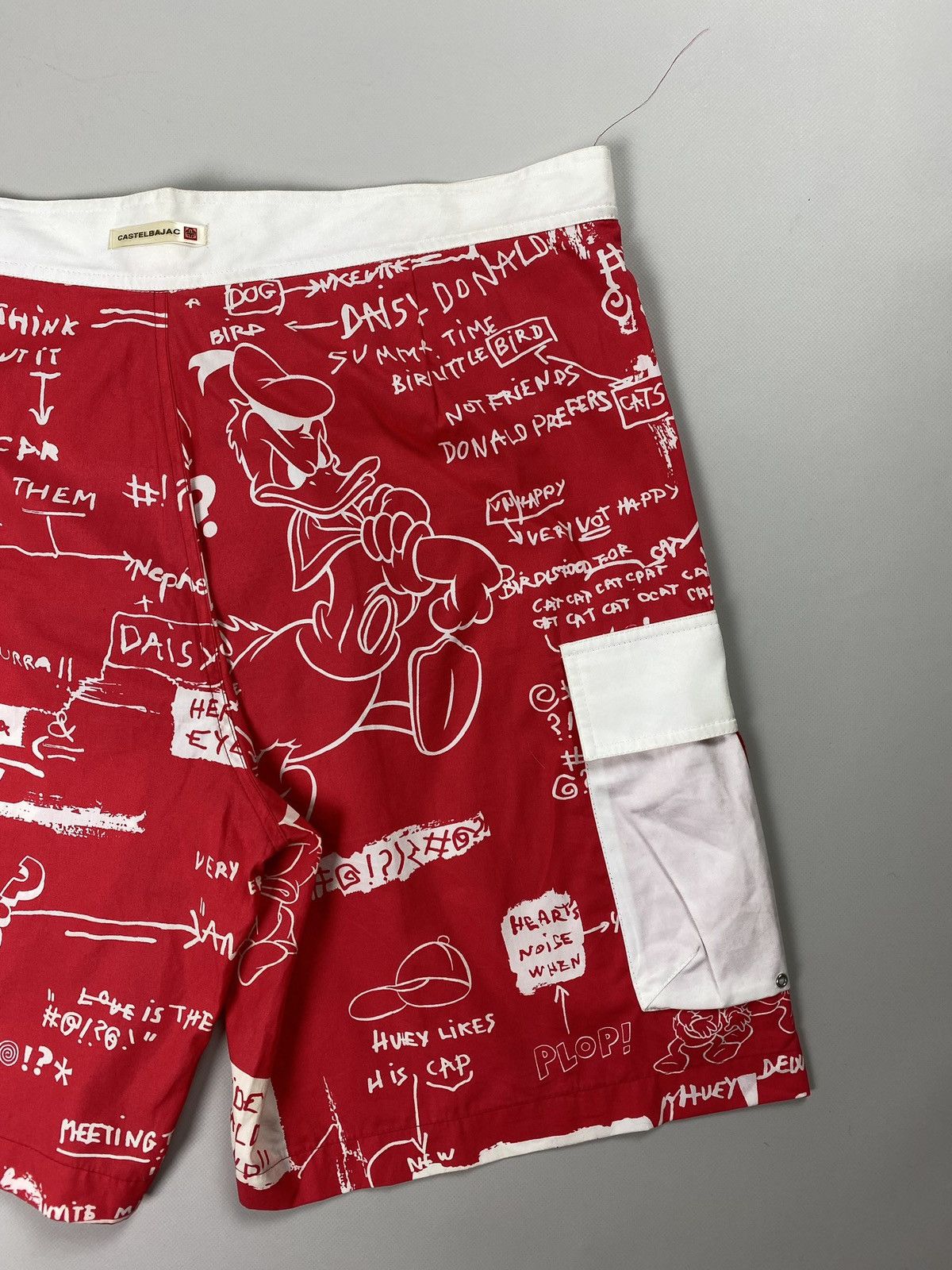 Designer × Jean Charles De Castelbajac × Vintage Rare VTG JC De Castebalbajac men’s overprinted shorts Size US 38 / EU 54 - 15 Thumbnail