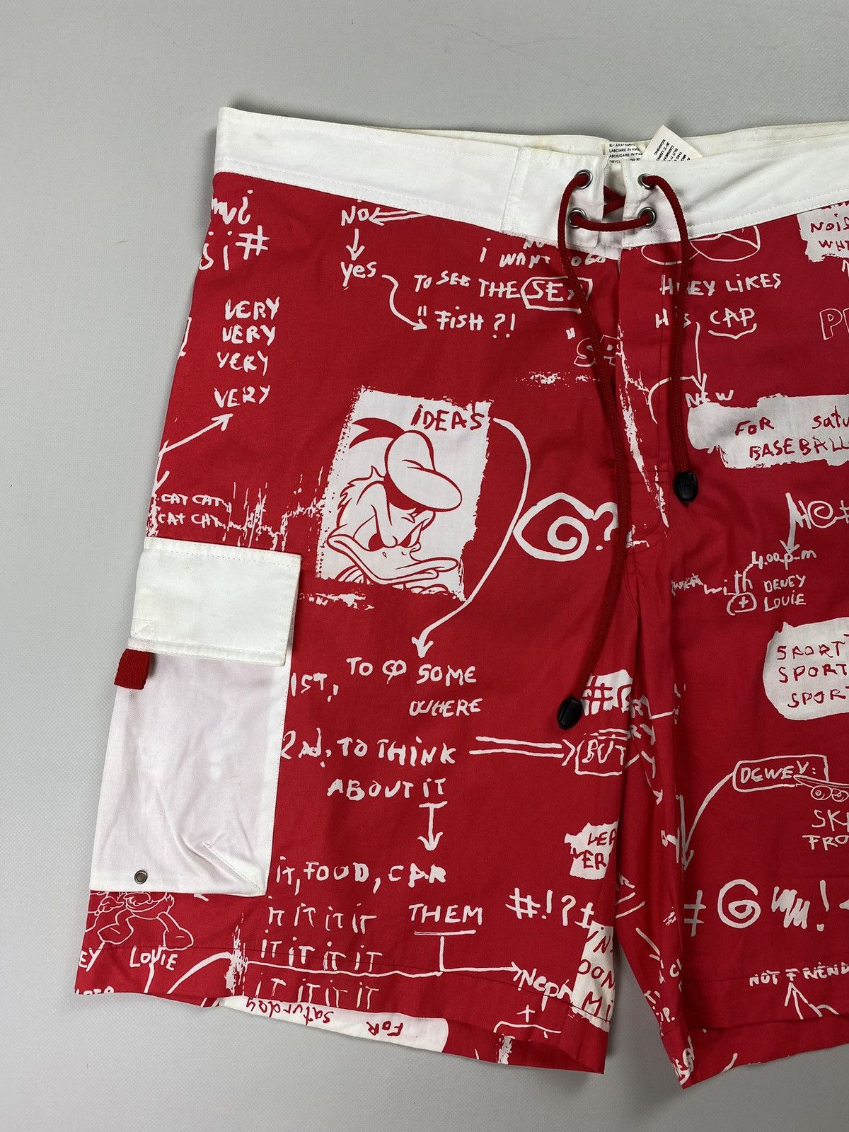 Designer × Jean Charles De Castelbajac × Vintage Rare VTG JC De Castebalbajac men’s overprinted shorts Size US 38 / EU 54 - 2 Thumbnail