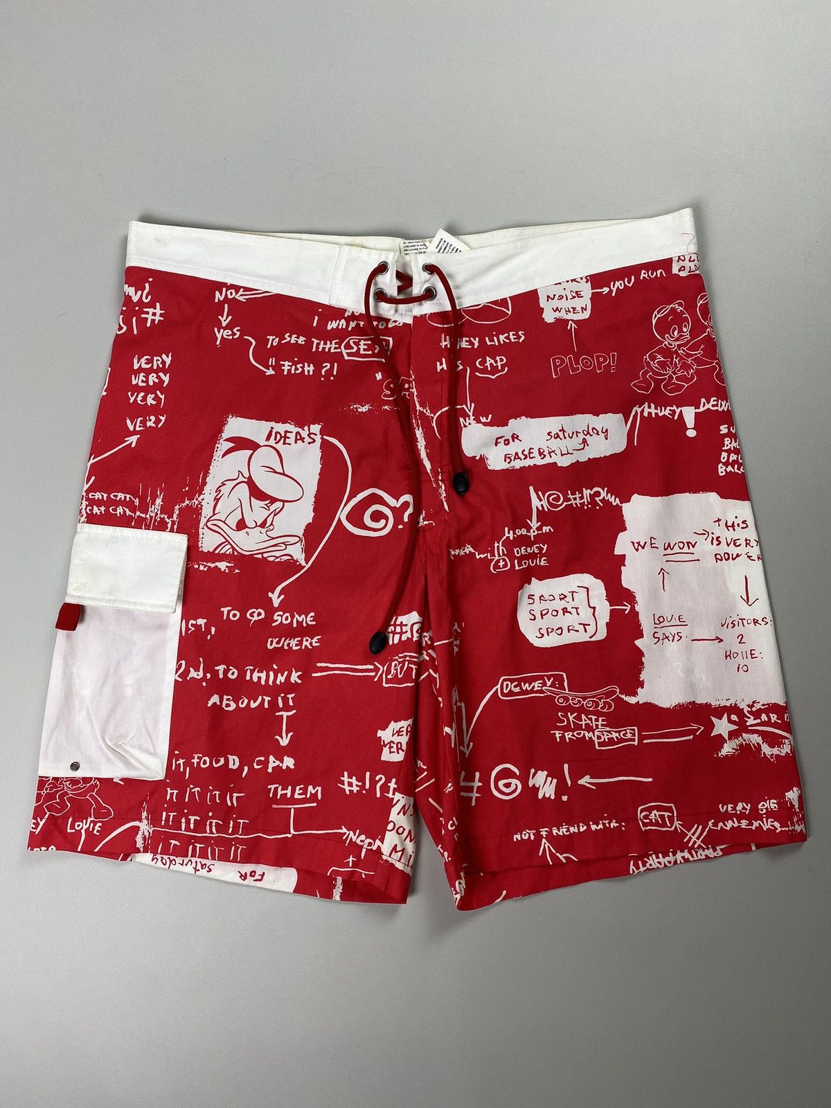 Designer × Jean Charles De Castelbajac × Vintage Rare VTG JC De Castebalbajac men’s overprinted shorts Size US 38 / EU 54 - 1 Thumbnail