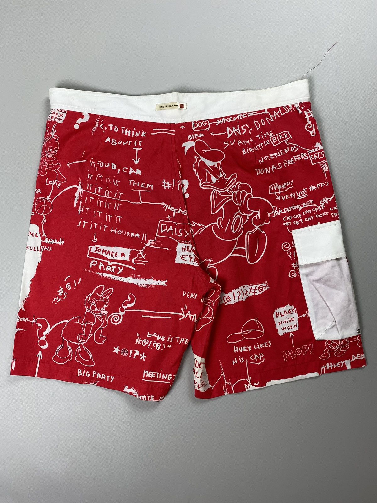Designer × Jean Charles De Castelbajac × Vintage Rare VTG JC De Castebalbajac men’s overprinted shorts Size US 38 / EU 54 - 13 Thumbnail