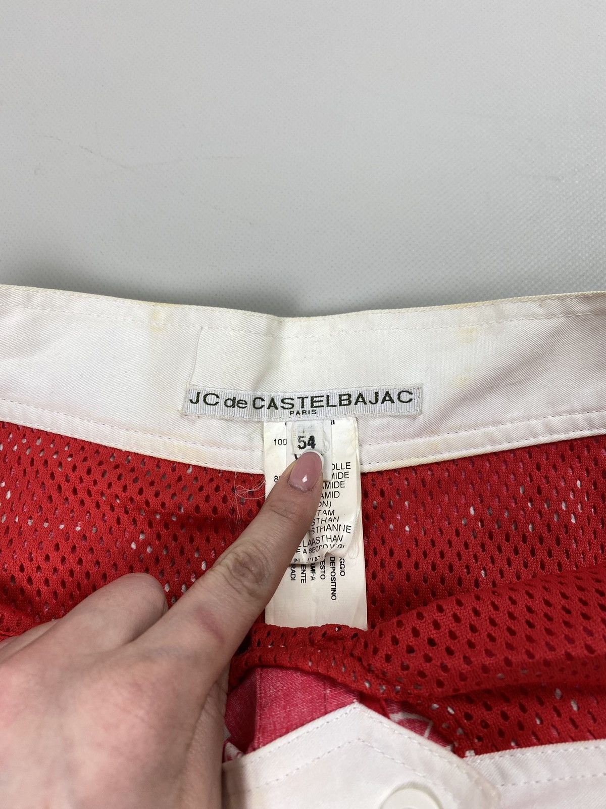 Designer × Jean Charles De Castelbajac × Vintage Rare VTG JC De Castebalbajac men’s overprinted shorts Size US 38 / EU 54 - 7 Thumbnail
