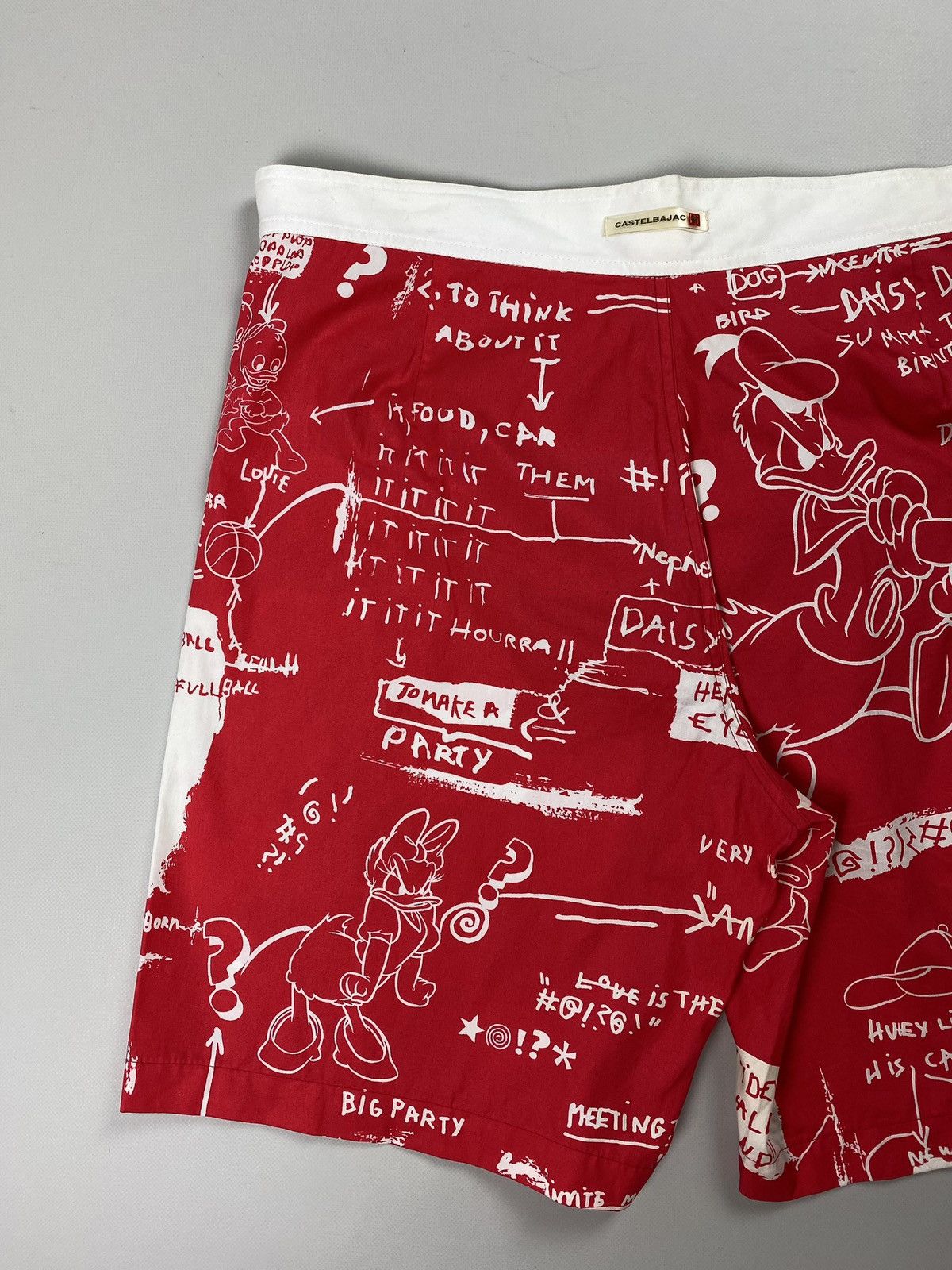 Designer × Jean Charles De Castelbajac × Vintage Rare VTG JC De Castebalbajac men’s overprinted shorts Size US 38 / EU 54 - 14 Thumbnail