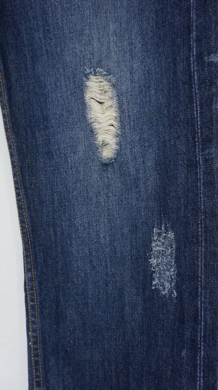 JACKROSE Japan JACKROSE Double Waist Distressed Ripped Jeans Size US 33 - 10 Thumbnail