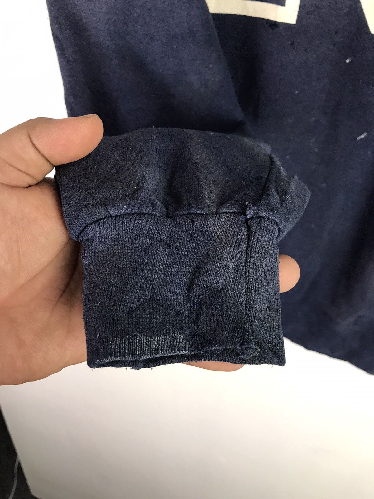 Vintage Vintage Navy Sweatshirt made in Usa Size US M / EU 48-50 / 2 - 12 Thumbnail