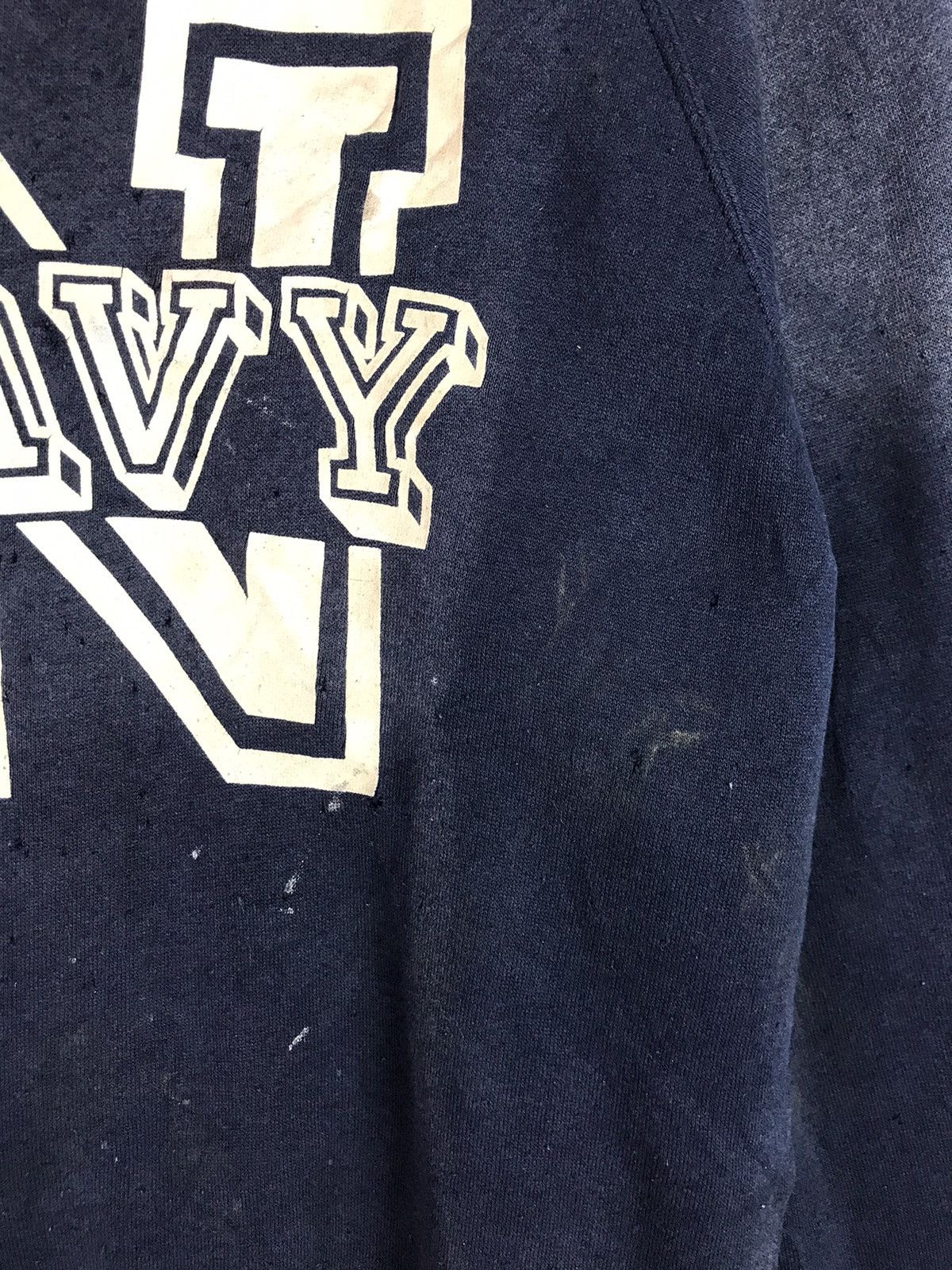 Vintage Vintage Navy Sweatshirt made in Usa Size US M / EU 48-50 / 2 - 8 Thumbnail