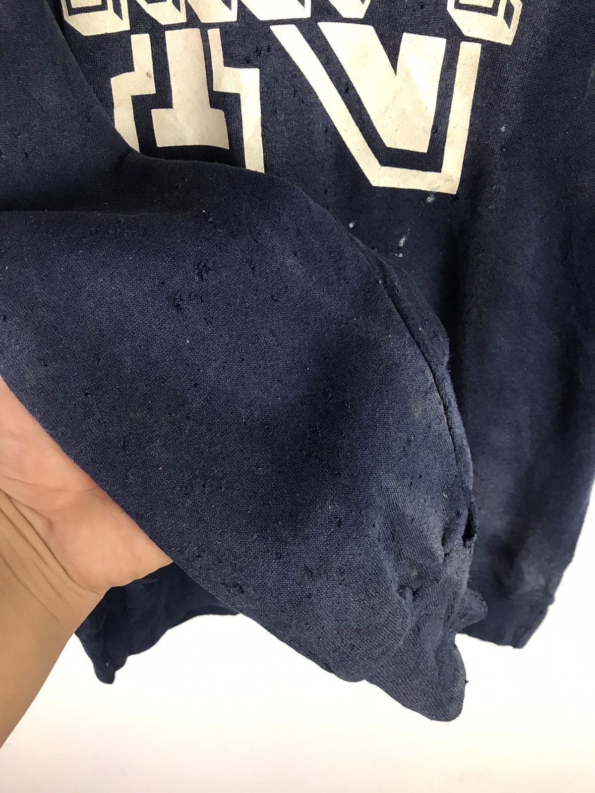 Vintage Vintage Navy Sweatshirt made in Usa Size US M / EU 48-50 / 2 - 11 Thumbnail