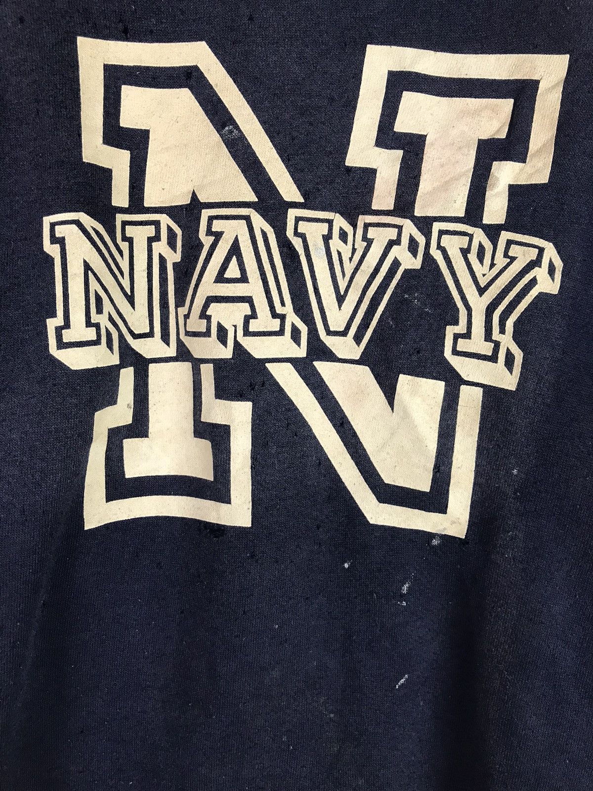 Vintage Vintage Navy Sweatshirt made in Usa Size US M / EU 48-50 / 2 - 9 Thumbnail