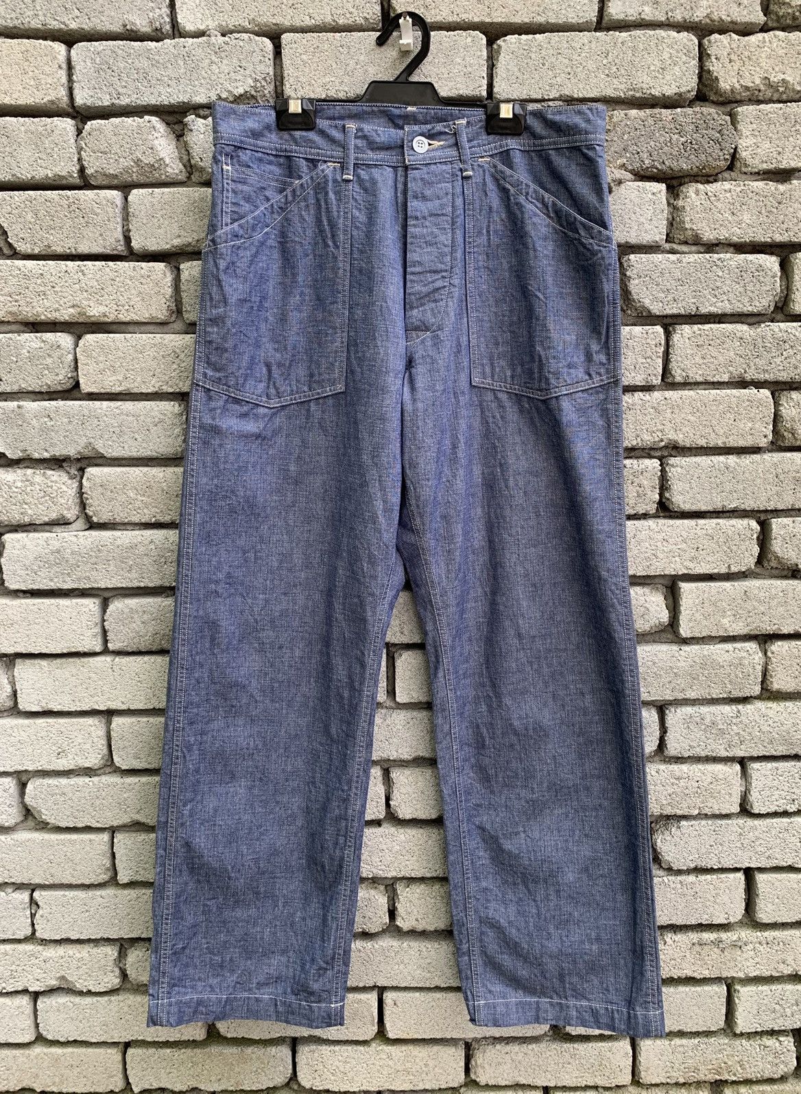 *A VONTADE A VONTADE Selvedge Trouser Denim Pants Size US 31 - 7 Thumbnail