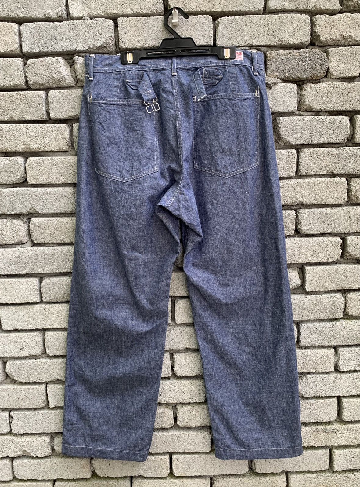 *A VONTADE A VONTADE Selvedge Trouser Denim Pants Size US 31 - 10 Thumbnail