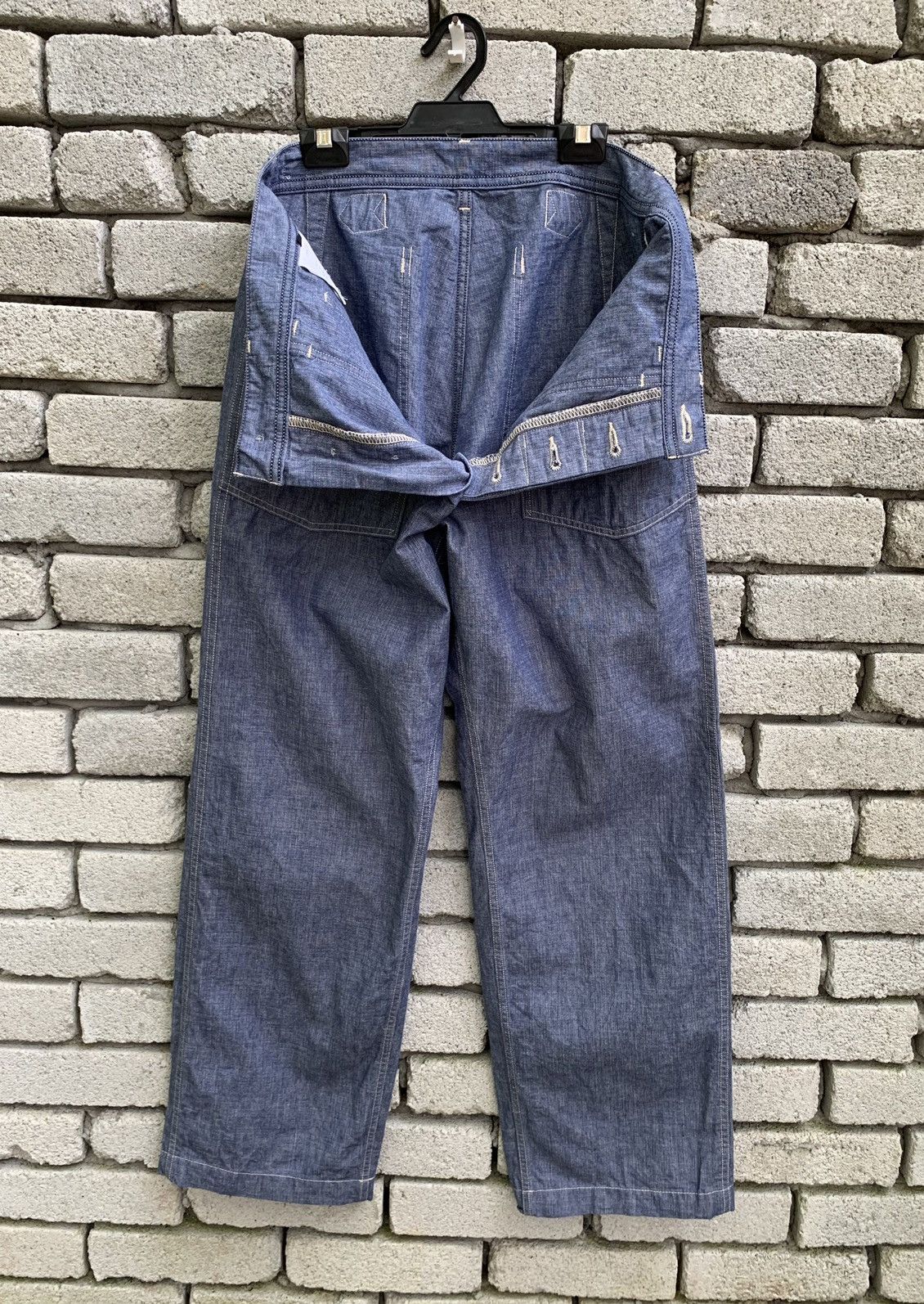*A VONTADE A VONTADE Selvedge Trouser Denim Pants Size US 31 - 15 Thumbnail