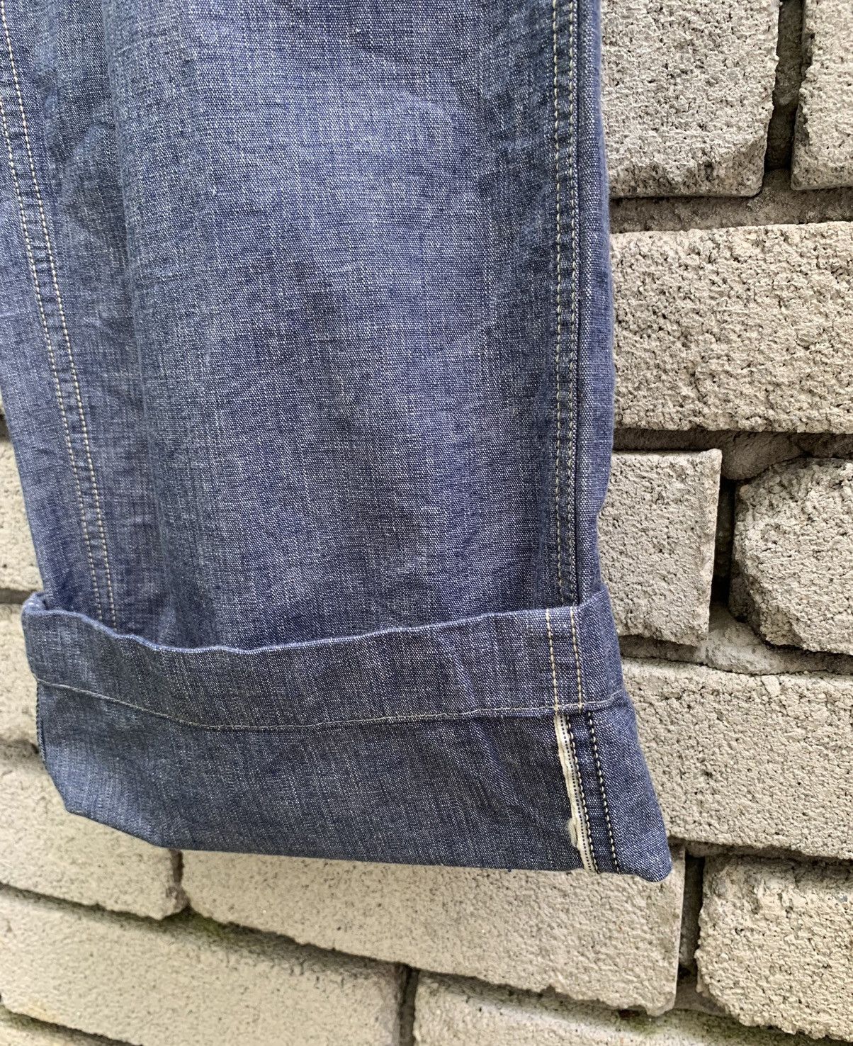 *A VONTADE A VONTADE Selvedge Trouser Denim Pants Size US 31 - 17 Thumbnail