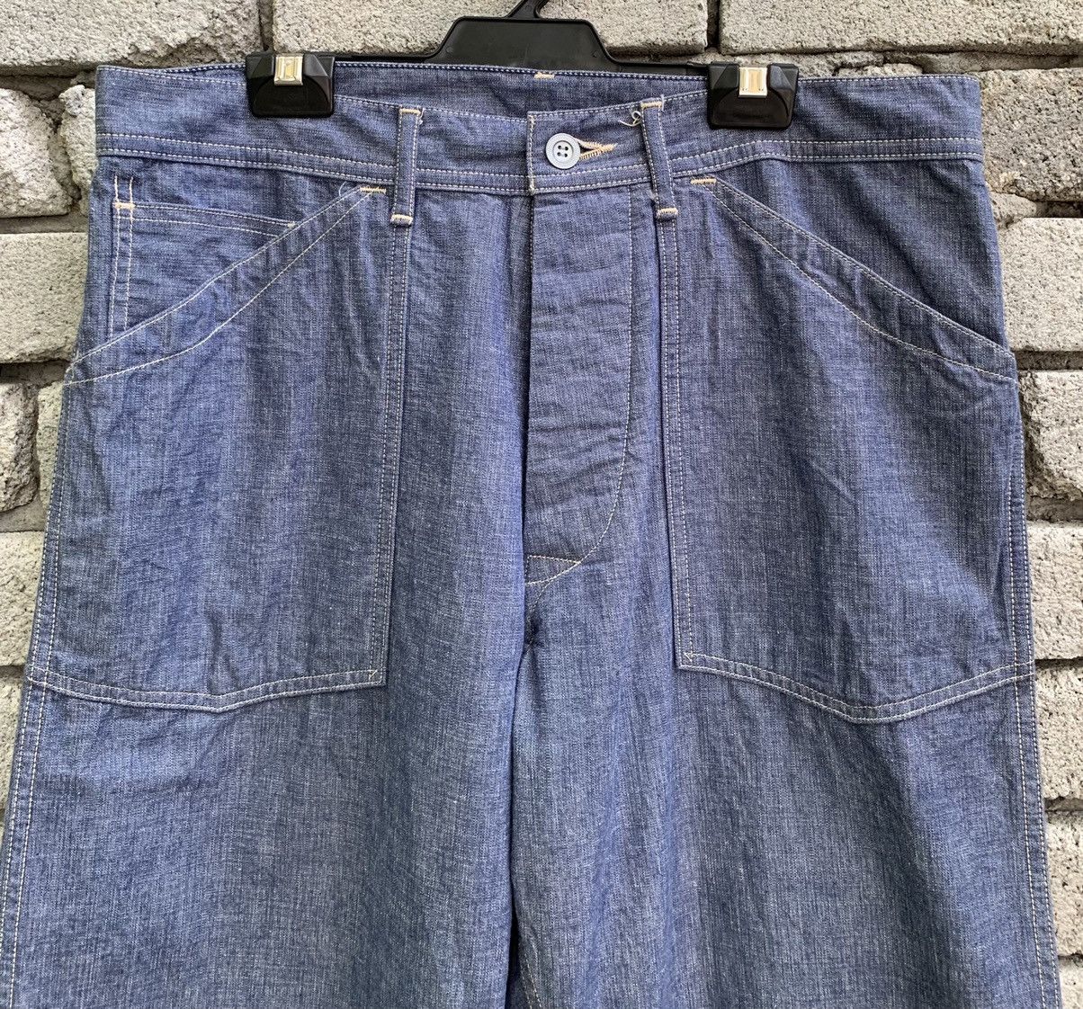 *A VONTADE A VONTADE Selvedge Trouser Denim Pants Size US 31 - 13 Thumbnail