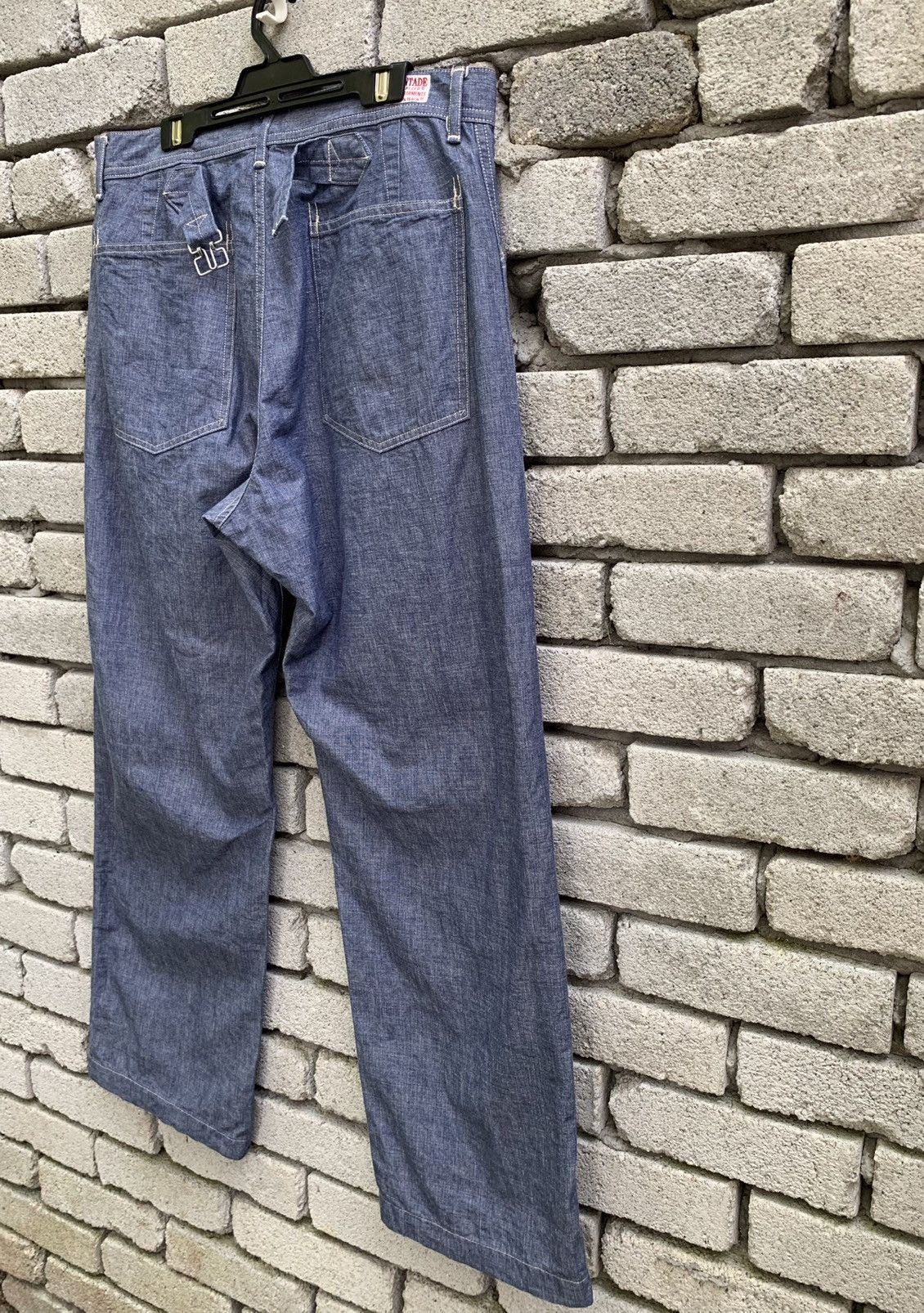 *A VONTADE A VONTADE Selvedge Trouser Denim Pants Size US 31 - 12 Thumbnail