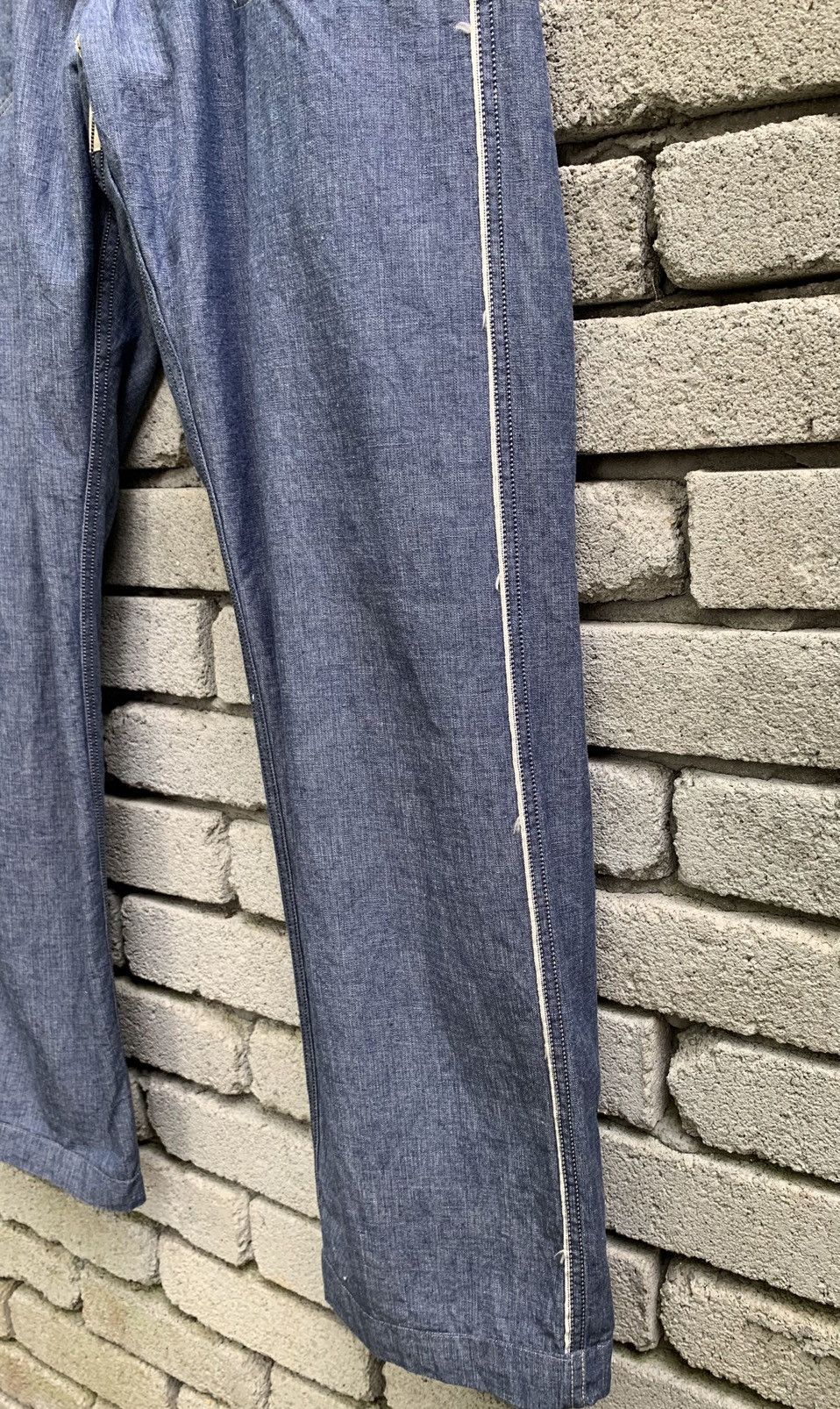 *A VONTADE A VONTADE Selvedge Trouser Denim Pants Size US 31 - 20 Thumbnail