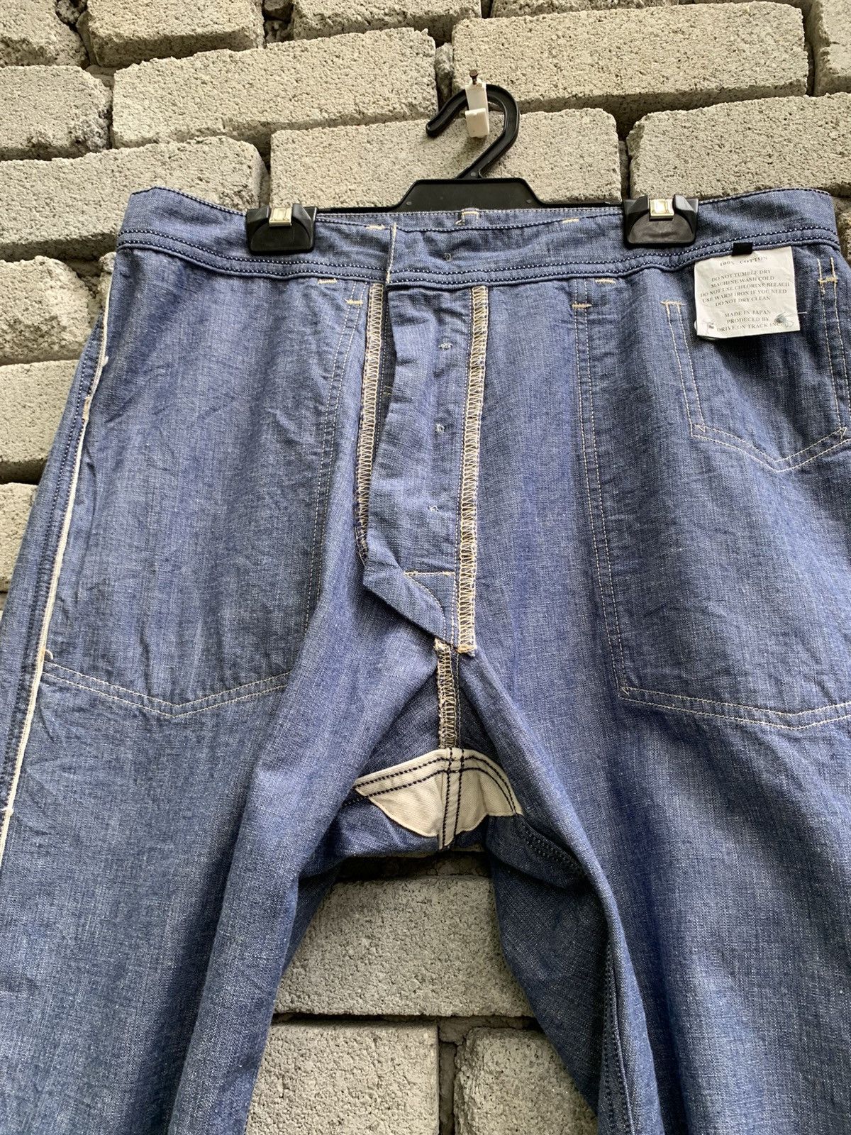 *A VONTADE A VONTADE Selvedge Trouser Denim Pants Size US 31 - 19 Thumbnail