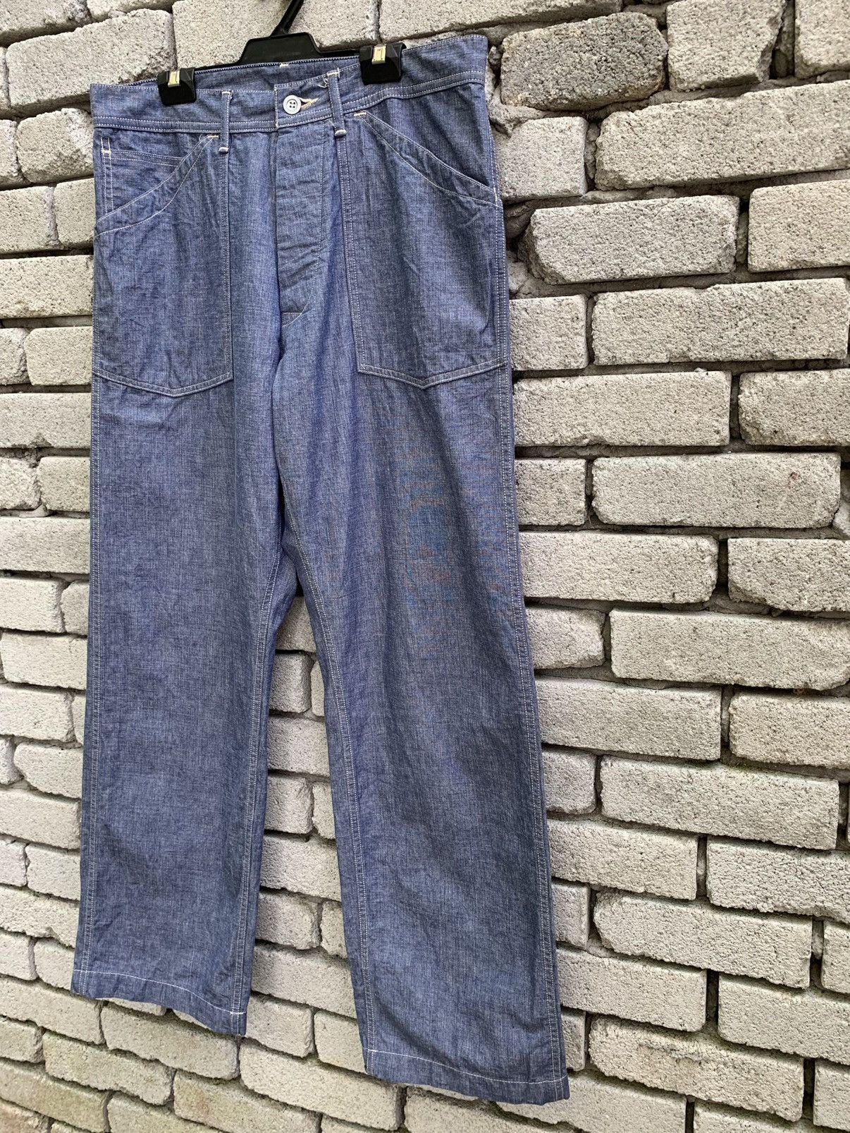 *A VONTADE A VONTADE Selvedge Trouser Denim Pants Size US 31 - 9 Thumbnail