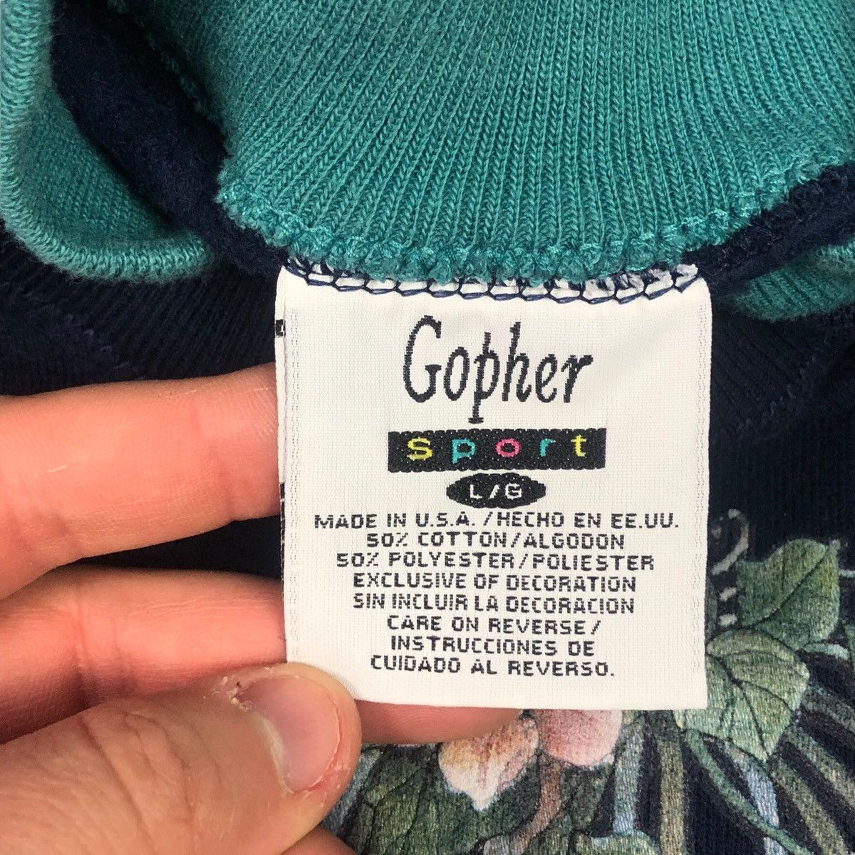 Vintage Vintage 90s Gopher Sport Birdcage Sweatshirt Women’s Size L Size L / US 10 / IT 46 - 3 Thumbnail