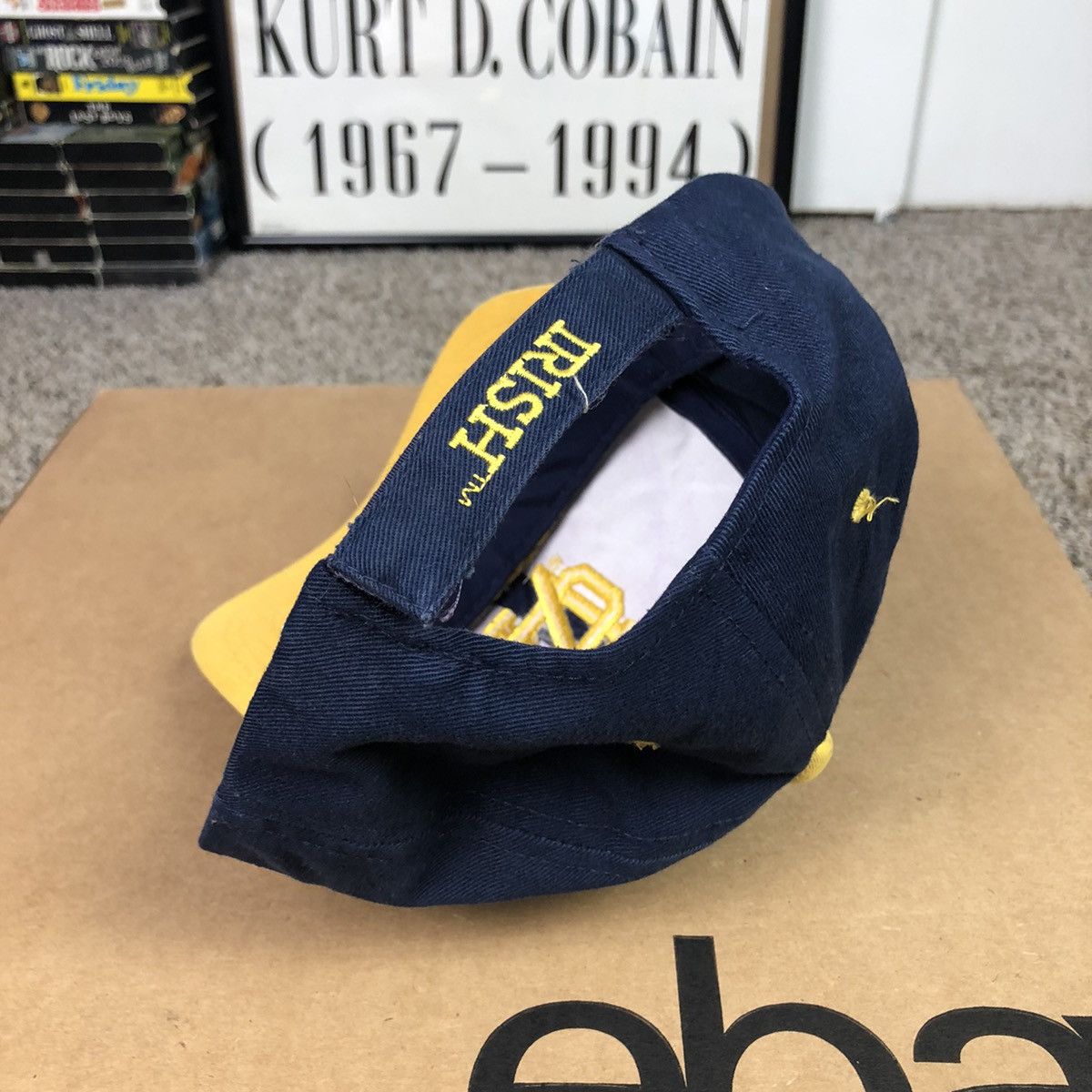 Vintage University of Notre Dame Fighting Irish Logo Strapback Hat Size ONE SIZE - 3 Thumbnail