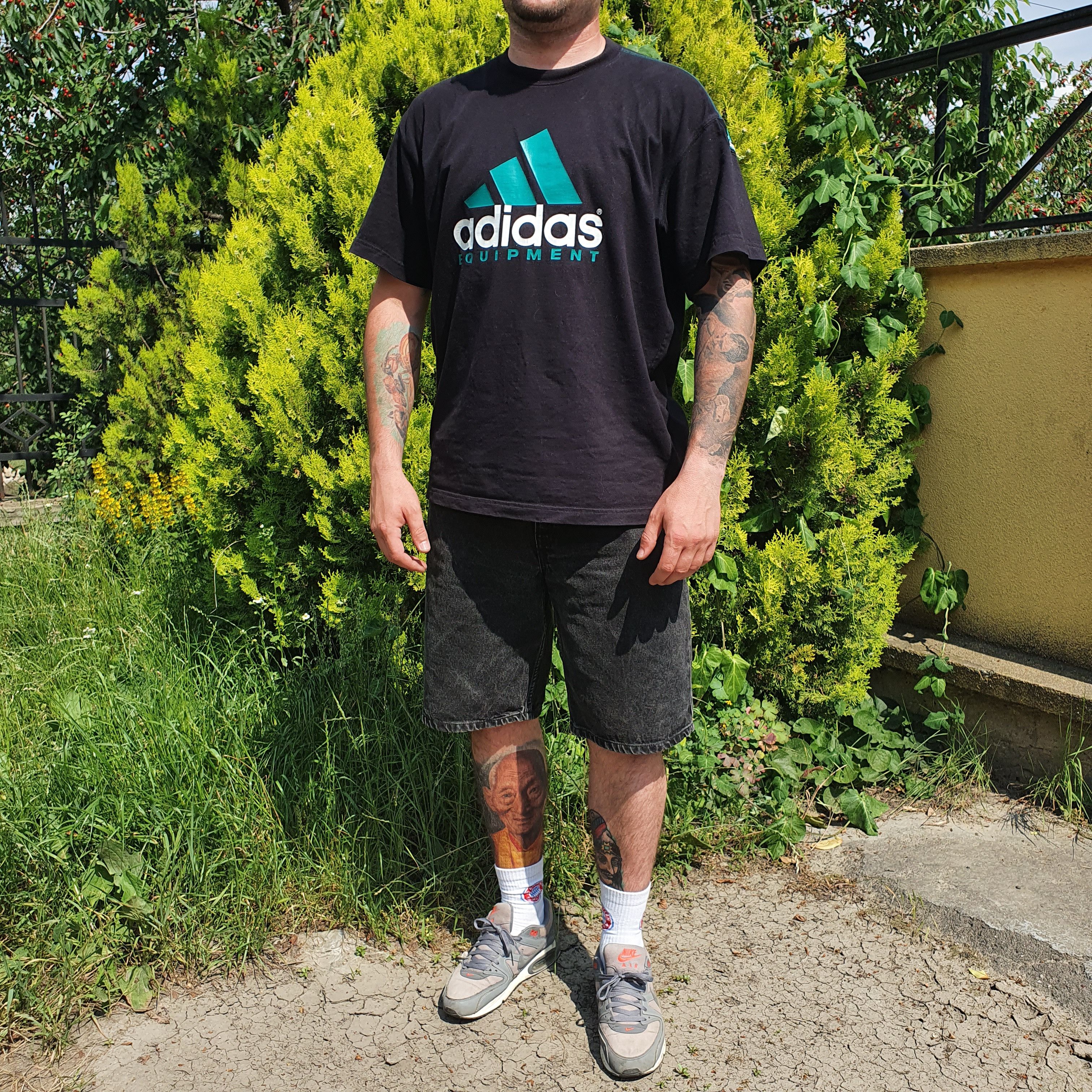 Adidas × Vintage Rare Vintage Adidas Equipment big logo tee shirt Size US XL / EU 56 / 4 - 4 Thumbnail