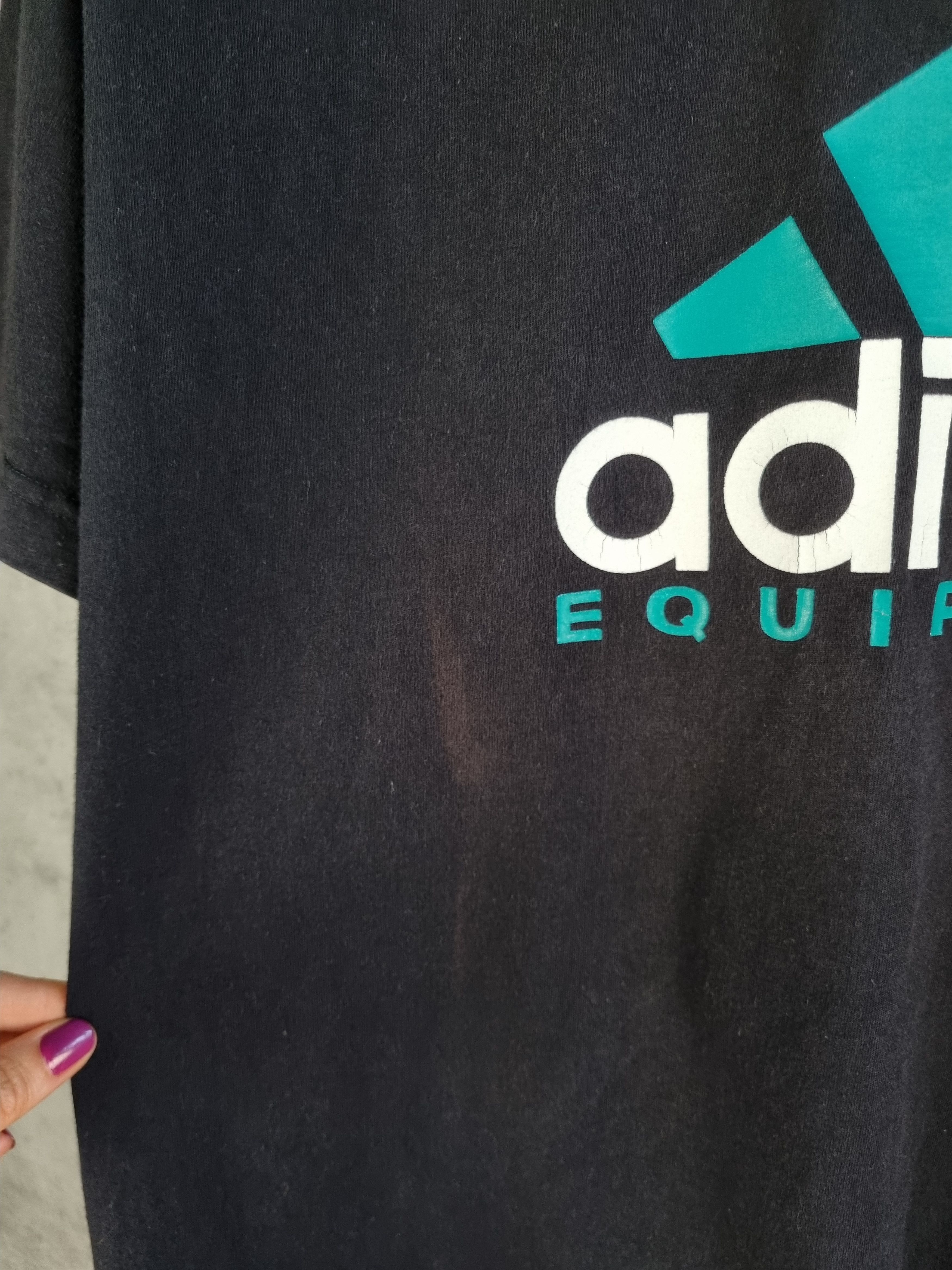 Adidas × Vintage Rare Vintage Adidas Equipment big logo tee shirt Size US XL / EU 56 / 4 - 10 Thumbnail