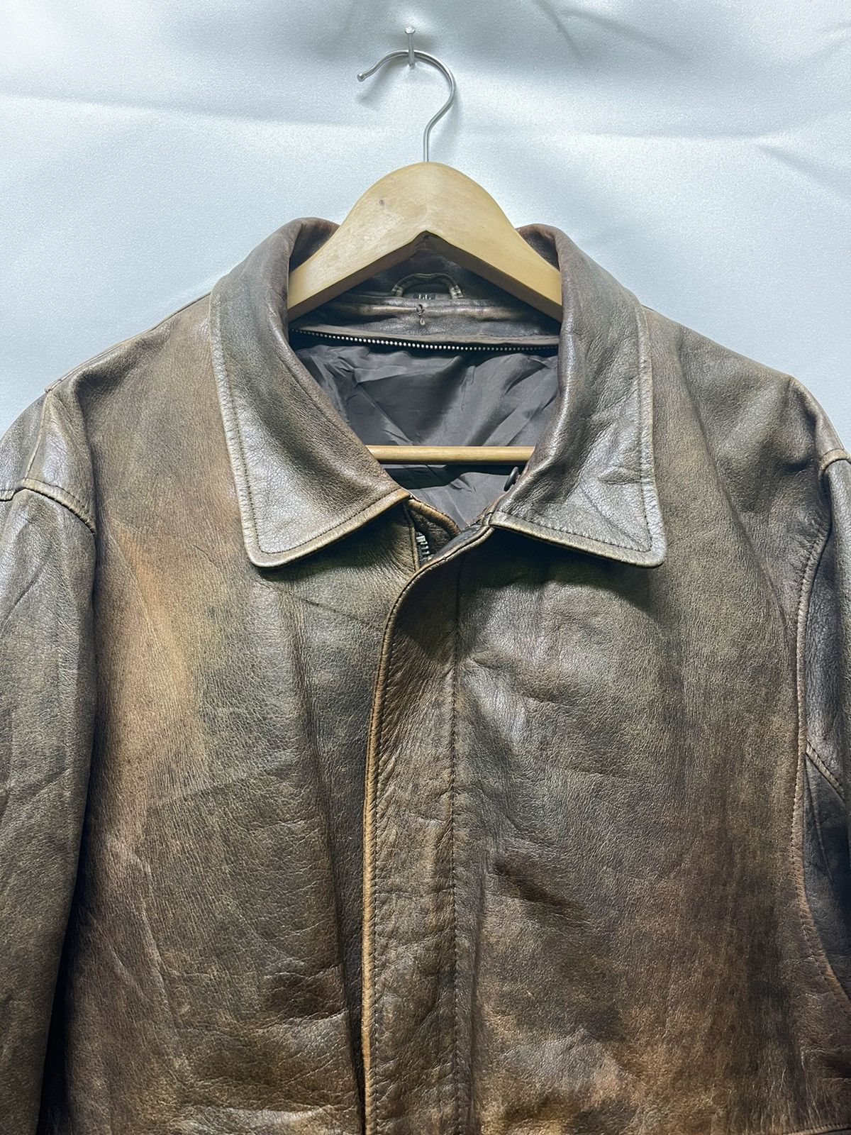 Vintage 📌Binding Offer📌 VINTAGE LEATHER JACKET BOMBER STYLE Size US XL / EU 56 / 4 - 4 Thumbnail