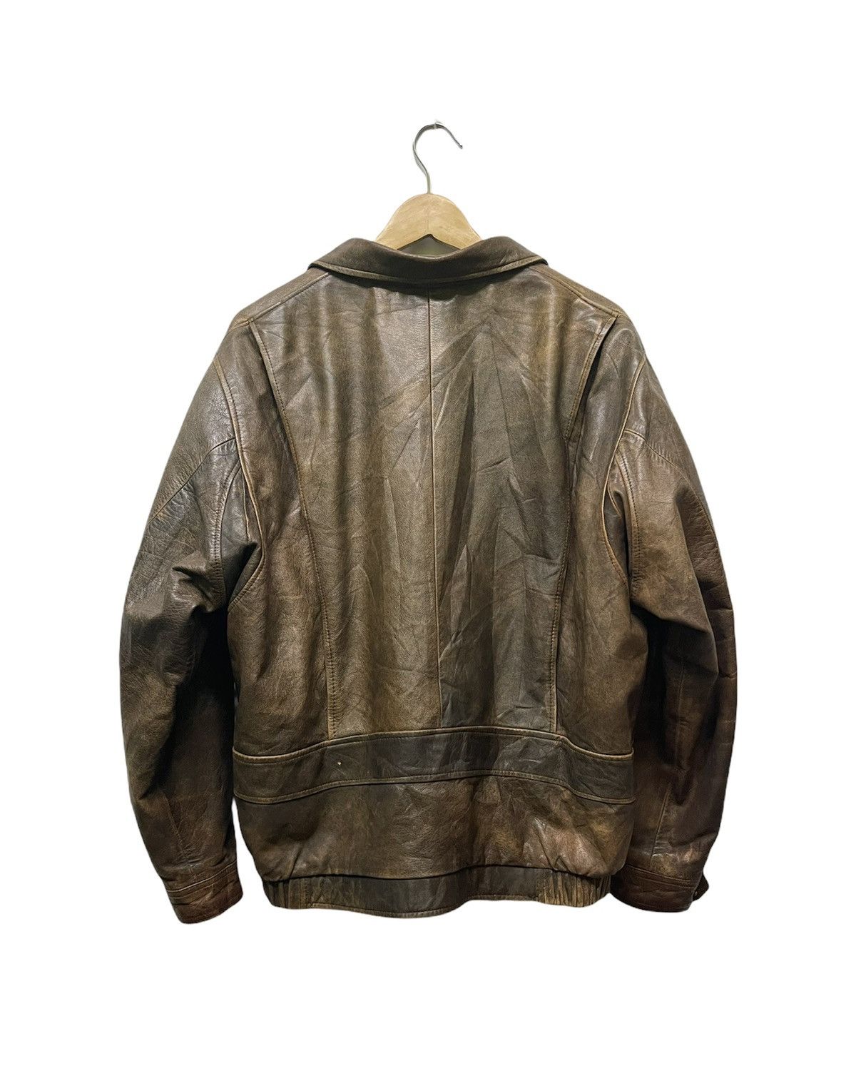 Vintage 📌Binding Offer📌 VINTAGE LEATHER JACKET BOMBER STYLE Size US XL / EU 56 / 4 - 2 Thumbnail