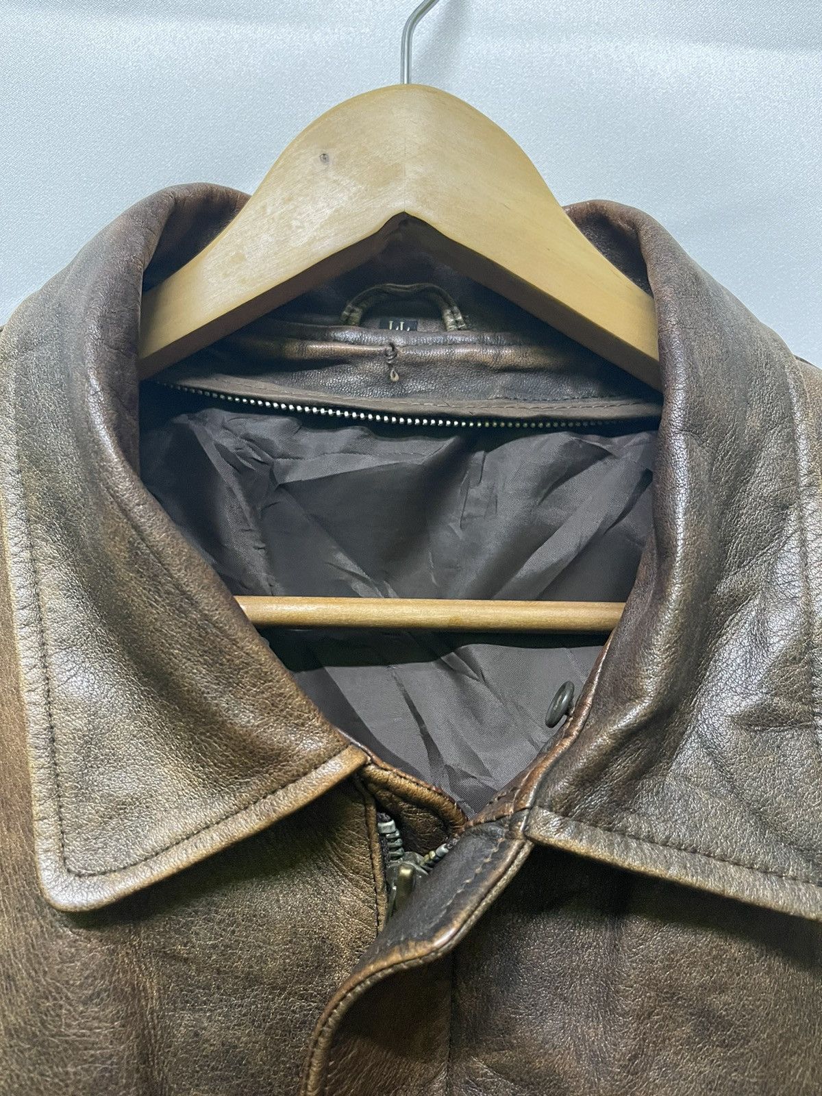 Vintage 📌Binding Offer📌 VINTAGE LEATHER JACKET BOMBER STYLE Size US XL / EU 56 / 4 - 10 Thumbnail