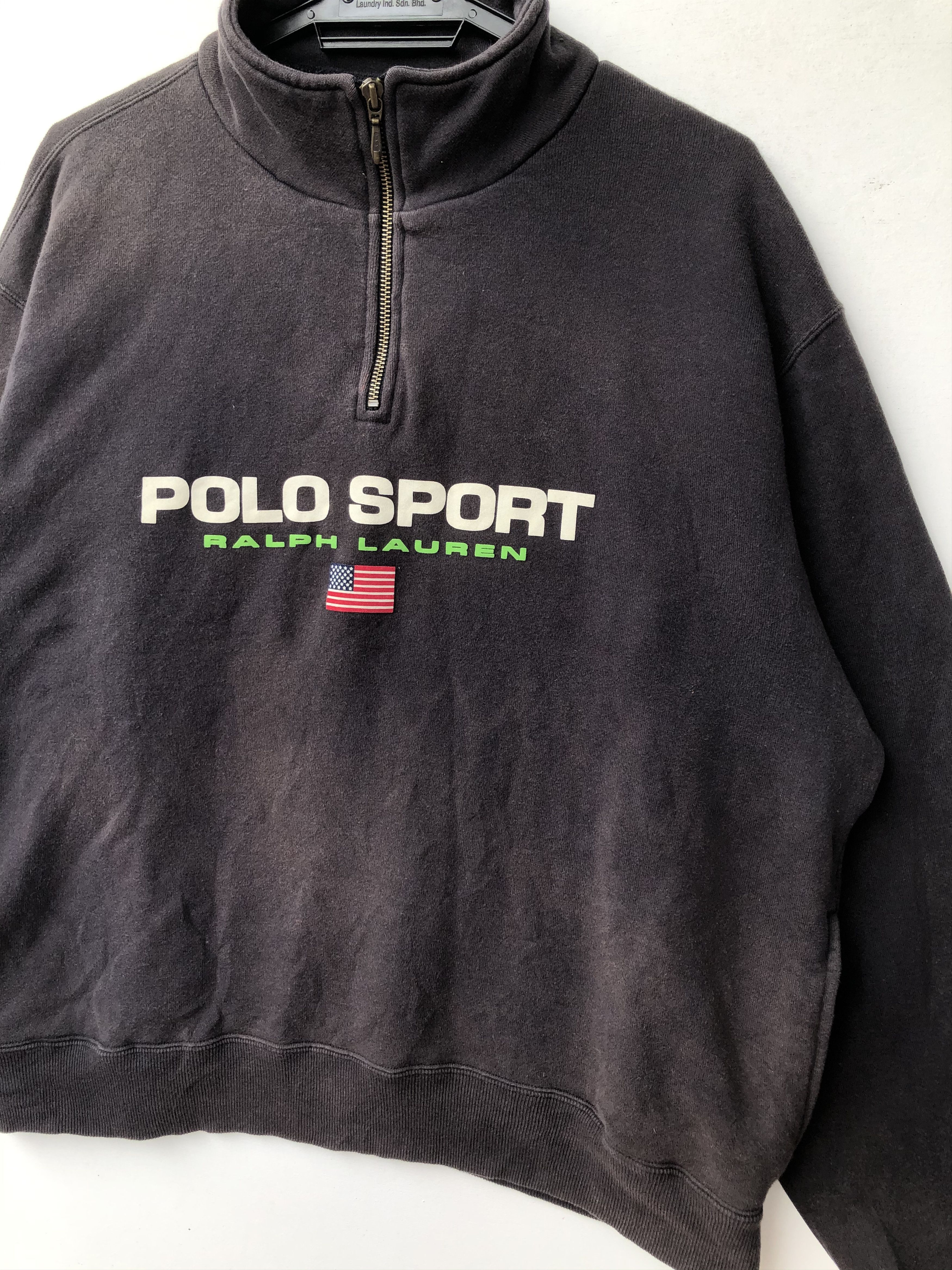 Polo Ralph Lauren VINTAGE DISTRESS POLO SPORT BIG LOGO LOOSE FIT SWEATSHIRT Size US M / EU 48-50 / 2 - 2 Thumbnail