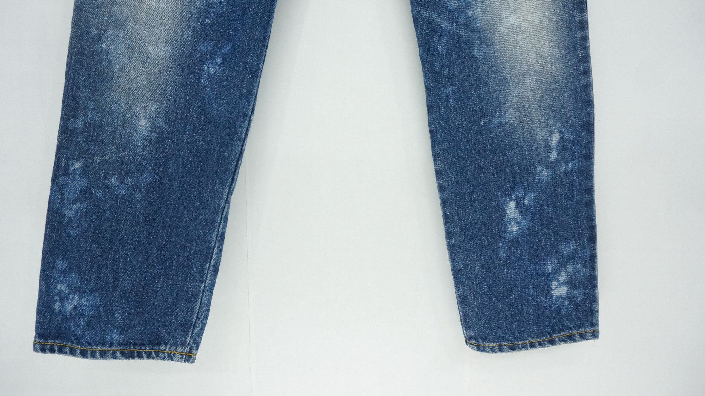Japanese Brand 🔥Vtg CANDY STRIPPER Doublewaist Union Jack Distressed Jeans Size US 31 - 6 Thumbnail
