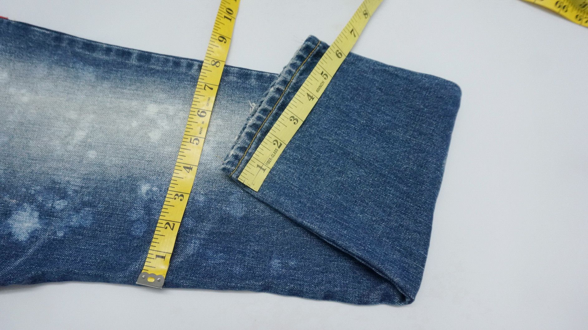 Japanese Brand 🔥Vtg CANDY STRIPPER Doublewaist Union Jack Distressed Jeans Size US 31 - 13 Thumbnail
