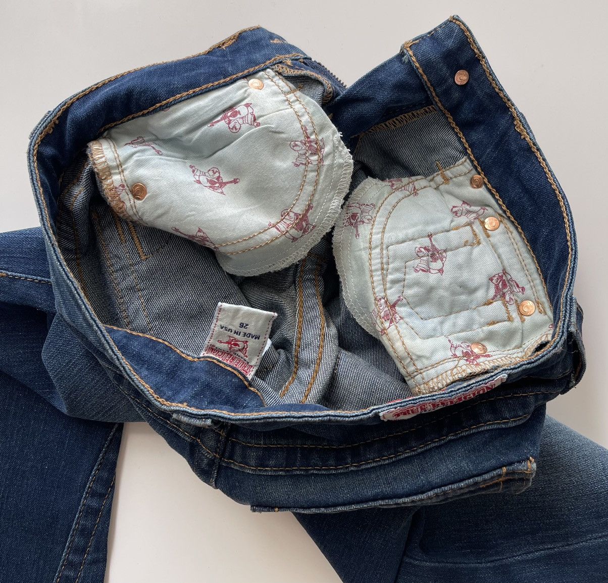 True Religion True Religion Twisted Flare Denim Size 26" / US 2 / IT 38 - 12 Thumbnail