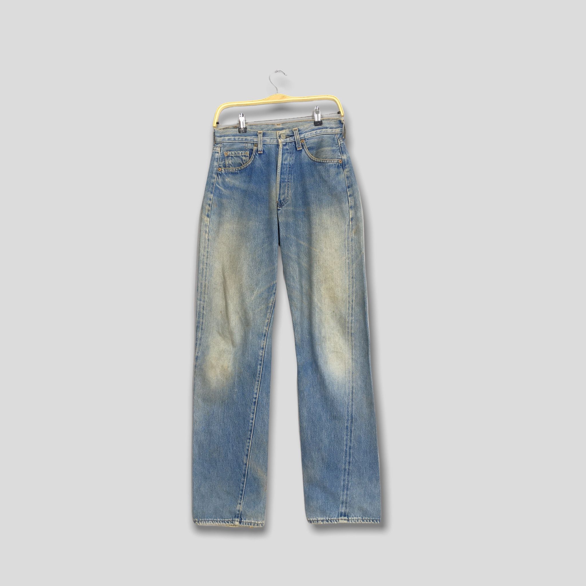 Jean Vintage Levi's 501 Redline Homme - Taille W32.5 L31.5 - Selvedge 1982 - Denim Moyen Foncé