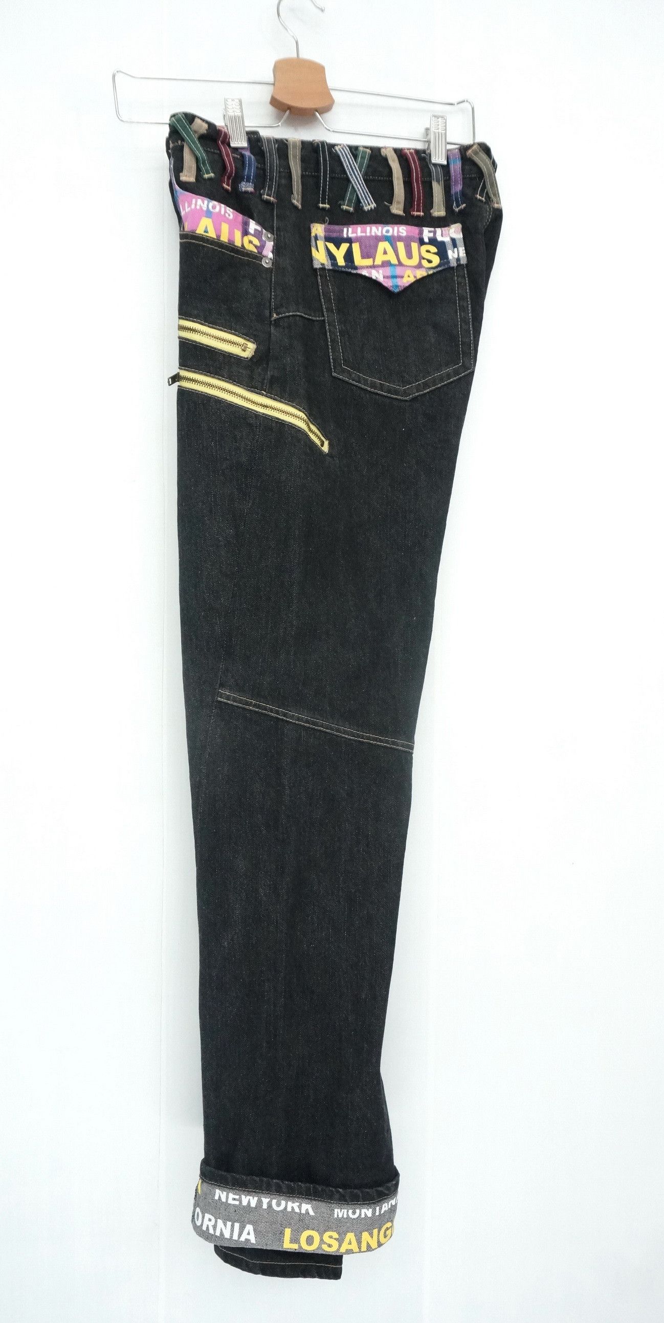 Japanese Brand Japan NYLAUS Multi pockets Black Jeans Size US 32 / EU 48 - 5 Thumbnail