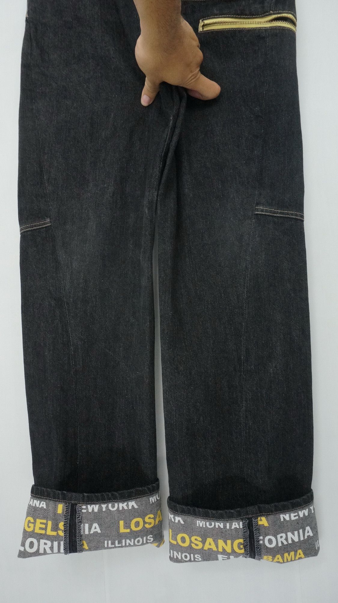 Japanese Brand Japan NYLAUS Multi pockets Black Jeans Size US 32 / EU 48 - 9 Thumbnail