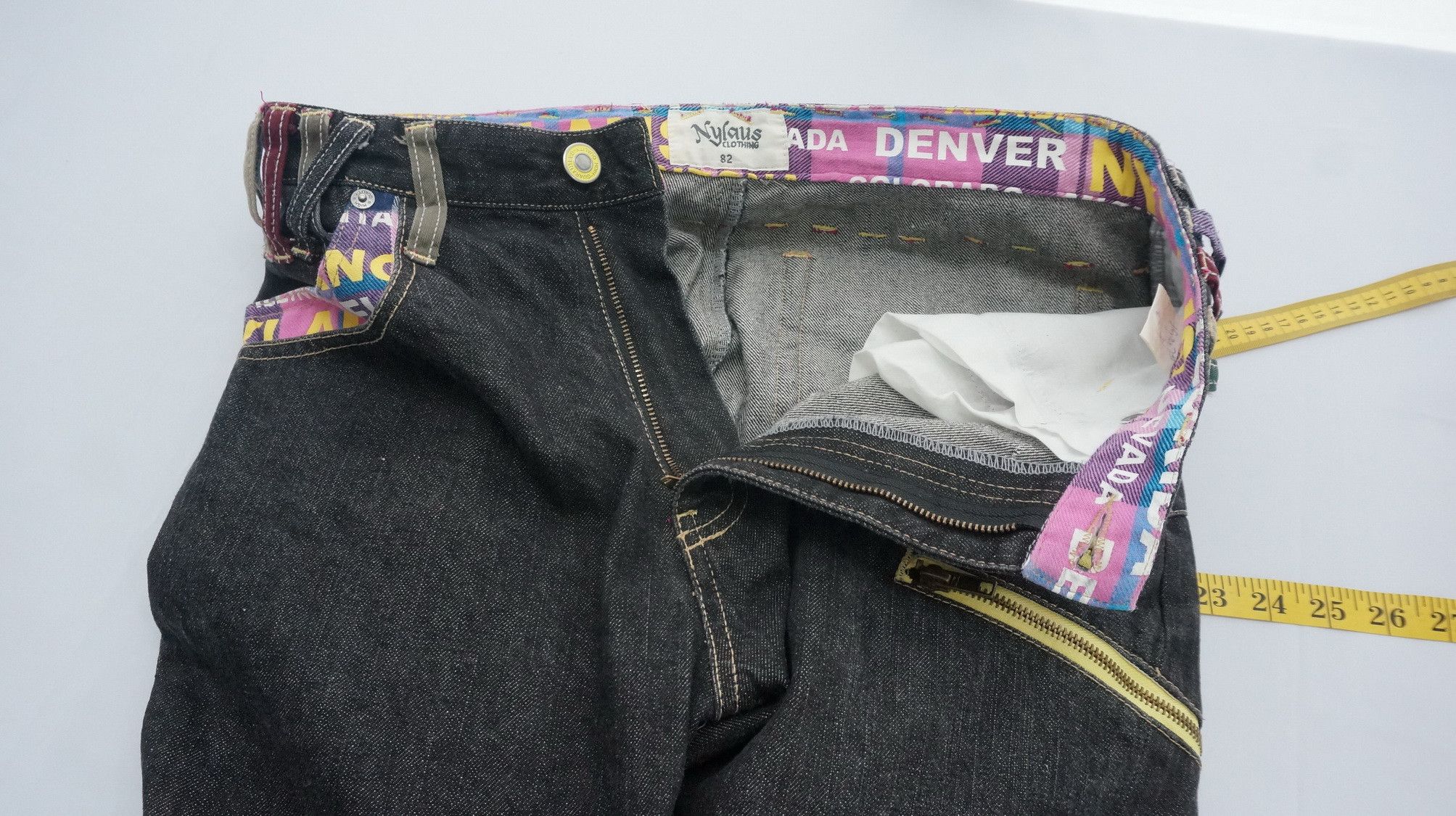 Japanese Brand Japan NYLAUS Multi pockets Black Jeans Size US 32 / EU 48 - 19 Thumbnail