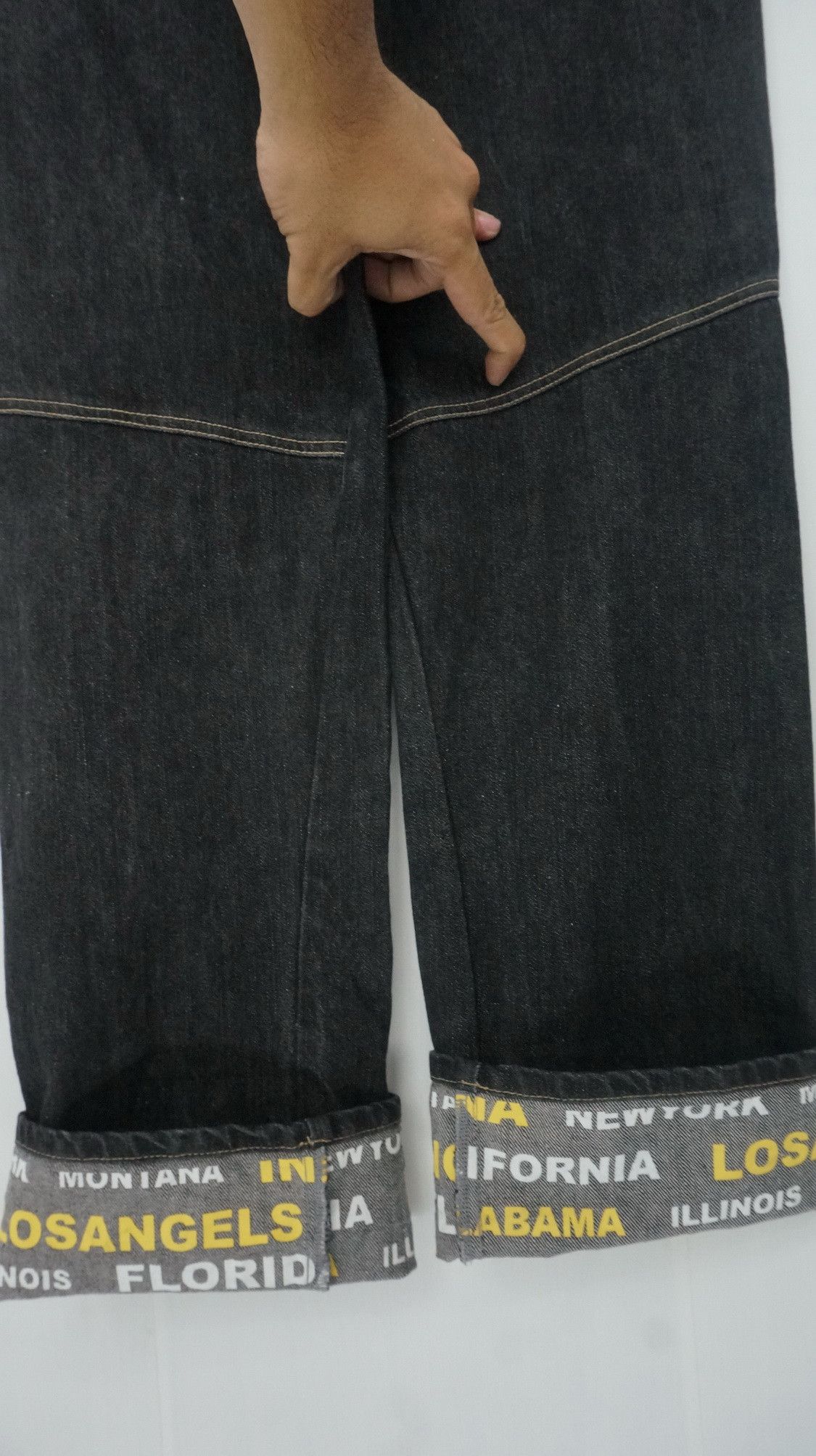 Japanese Brand Japan NYLAUS Multi pockets Black Jeans Size US 32 / EU 48 - 8 Thumbnail