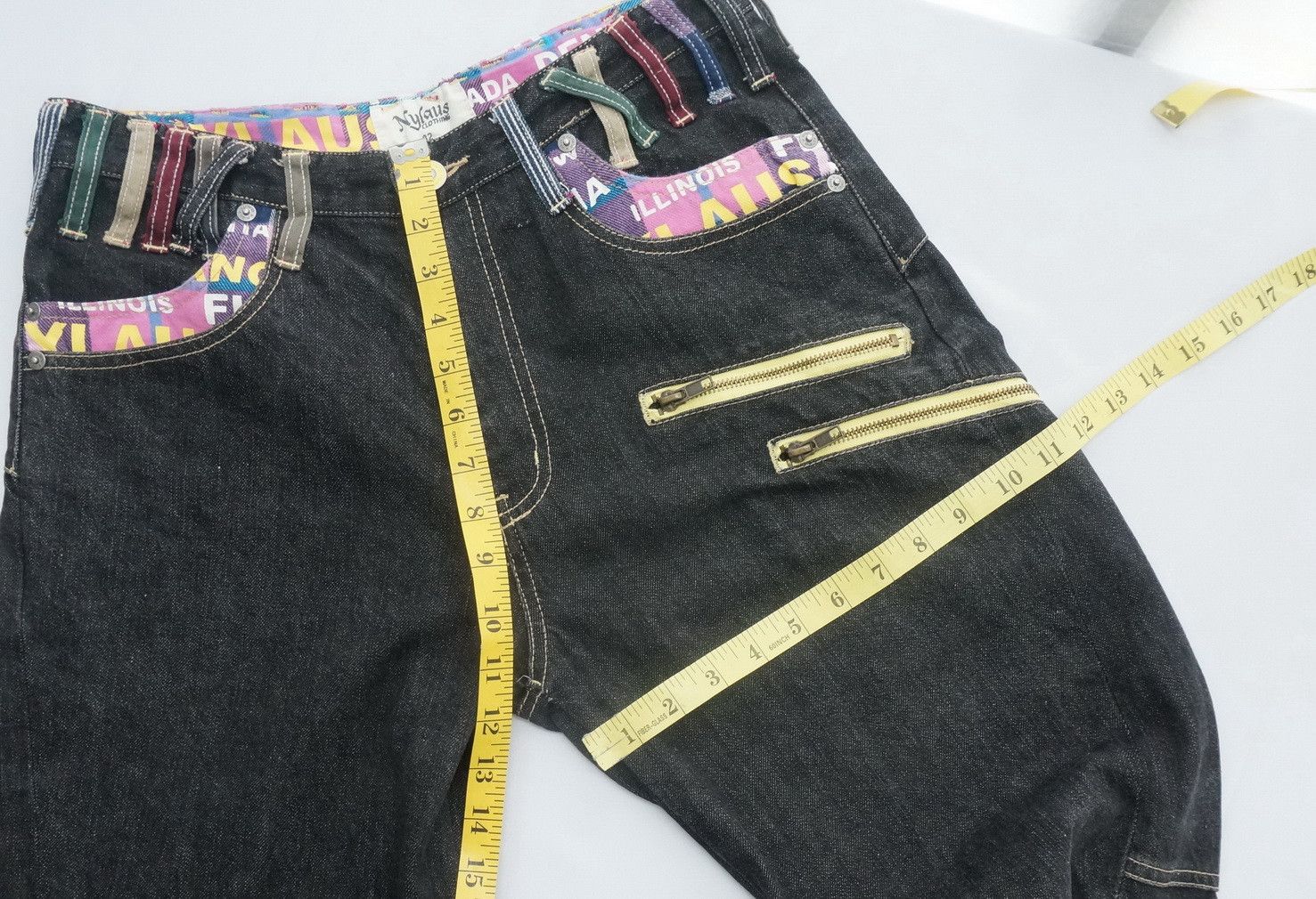 Japanese Brand Japan NYLAUS Multi pockets Black Jeans Size US 32 / EU 48 - 11 Thumbnail