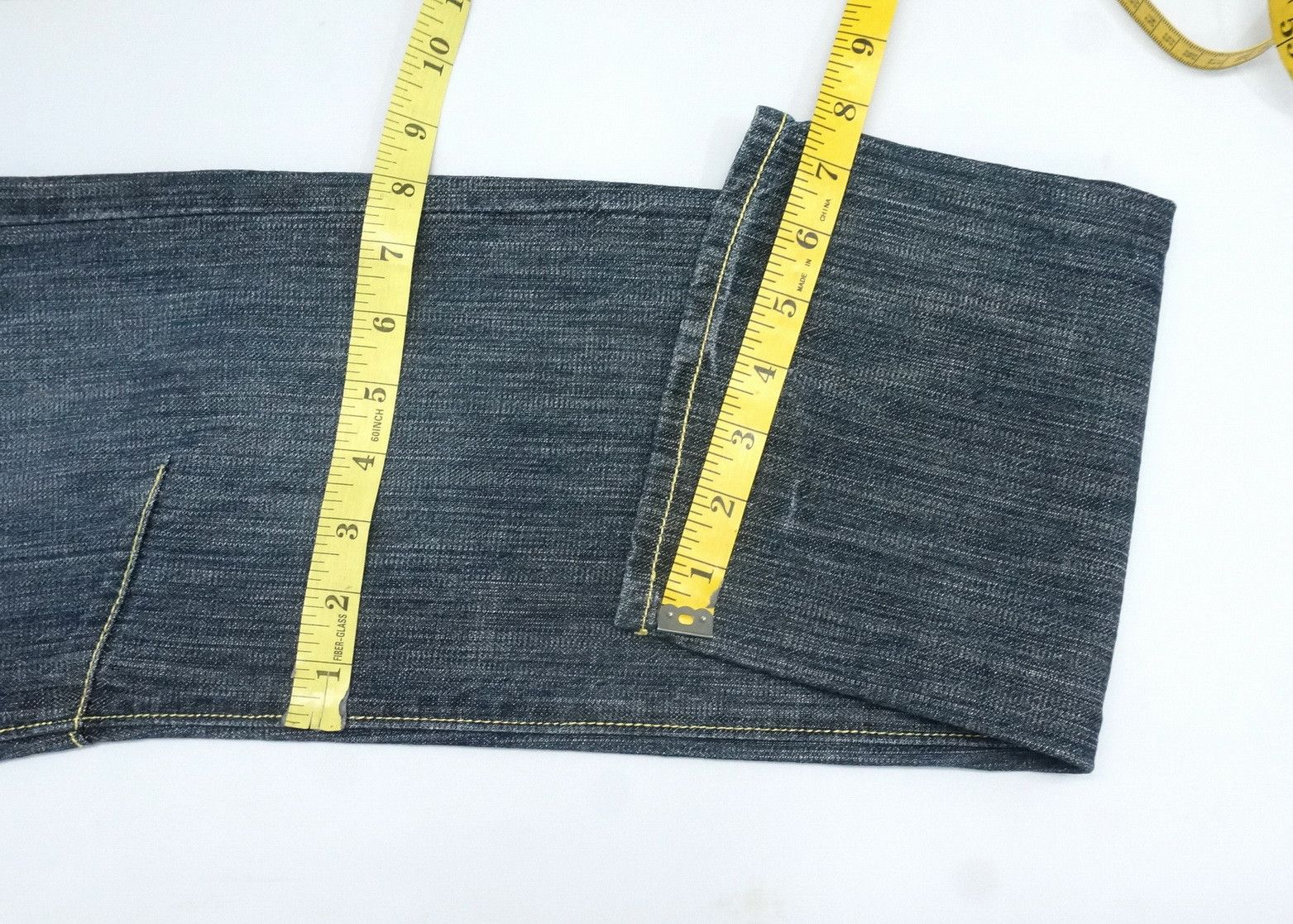 Japanese Brand WILD KHAKIS Japan Floral Art Dusty Dark Blue Jeans Size US 31 - 17 Thumbnail